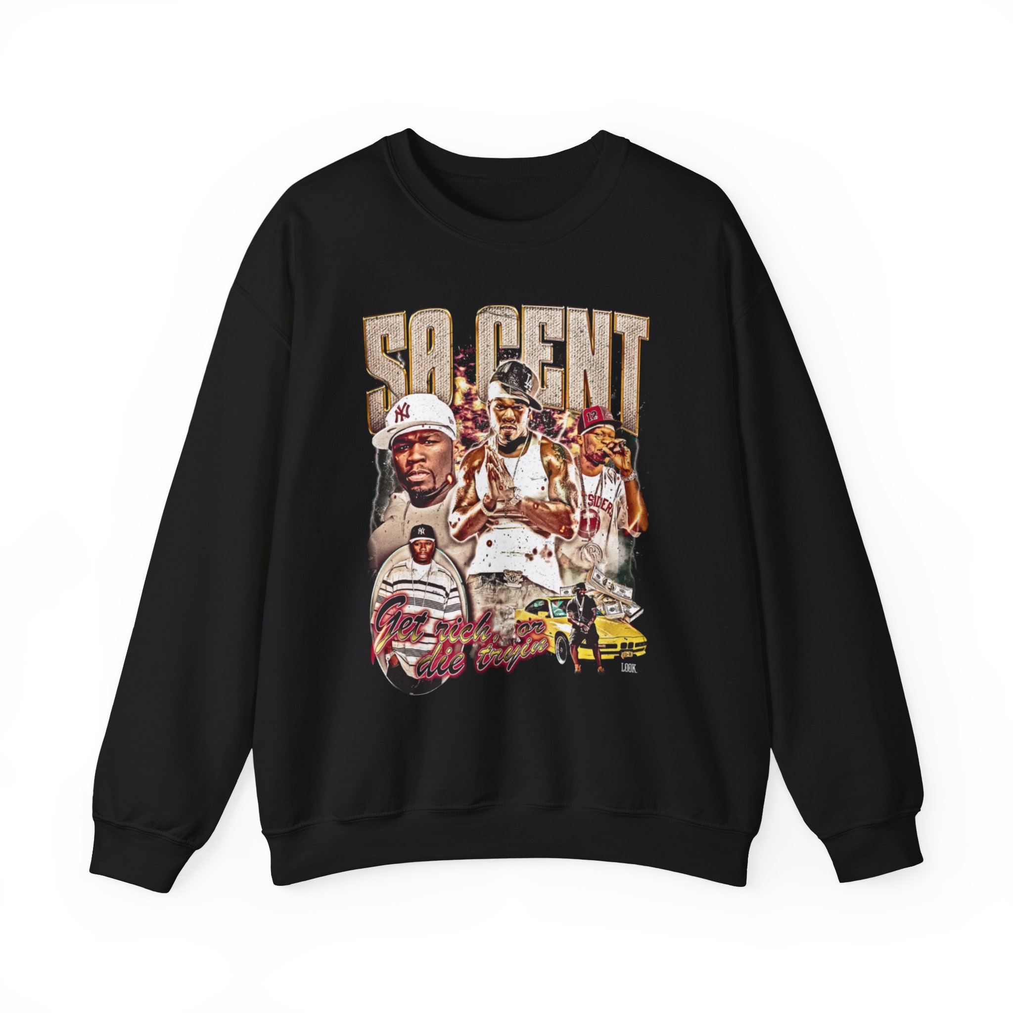 50 Cent Get Rich or Die Tryin Unisex Heavy Blendâ„¢ Crewneck Sweatshirt