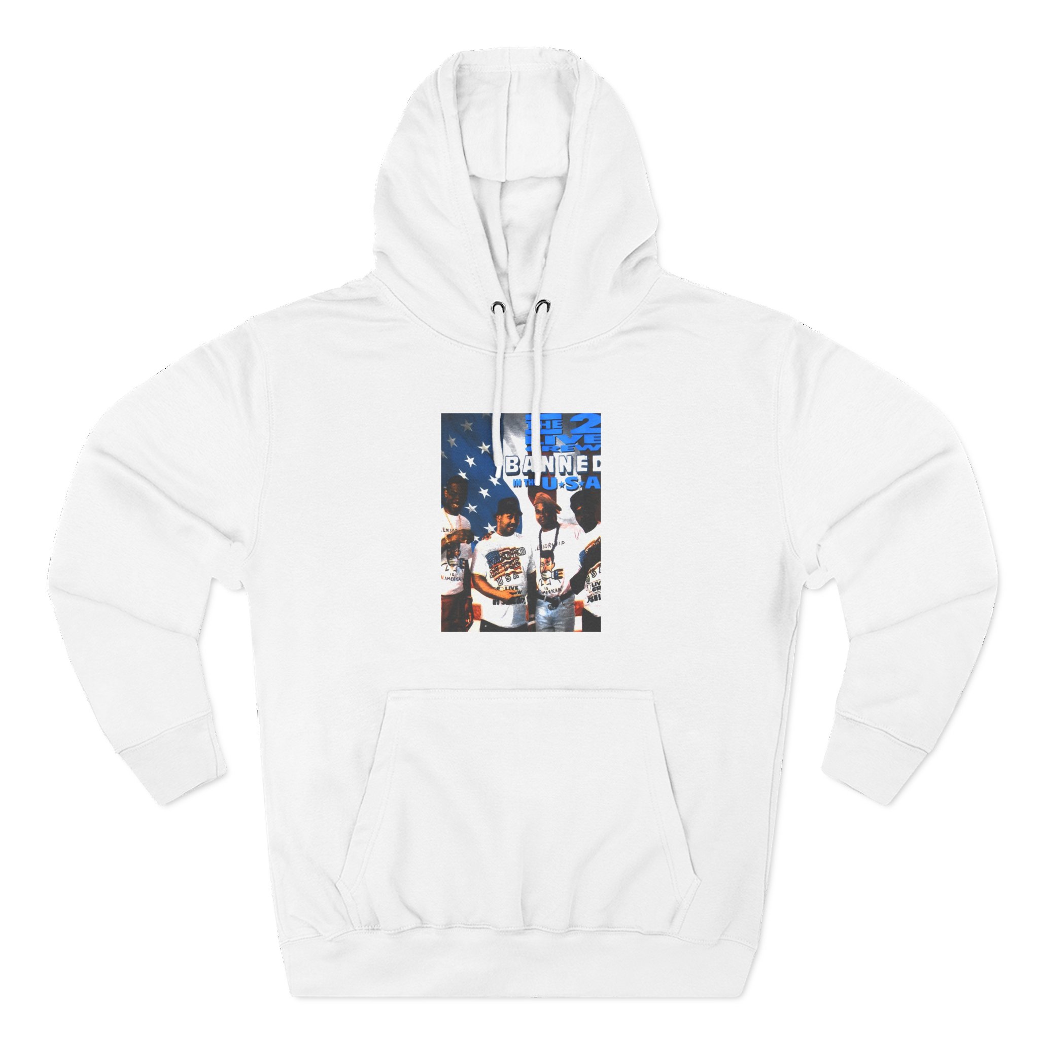 2 Live Crew Banned in the U.s.a. Three-Panel Fleece Hoodie