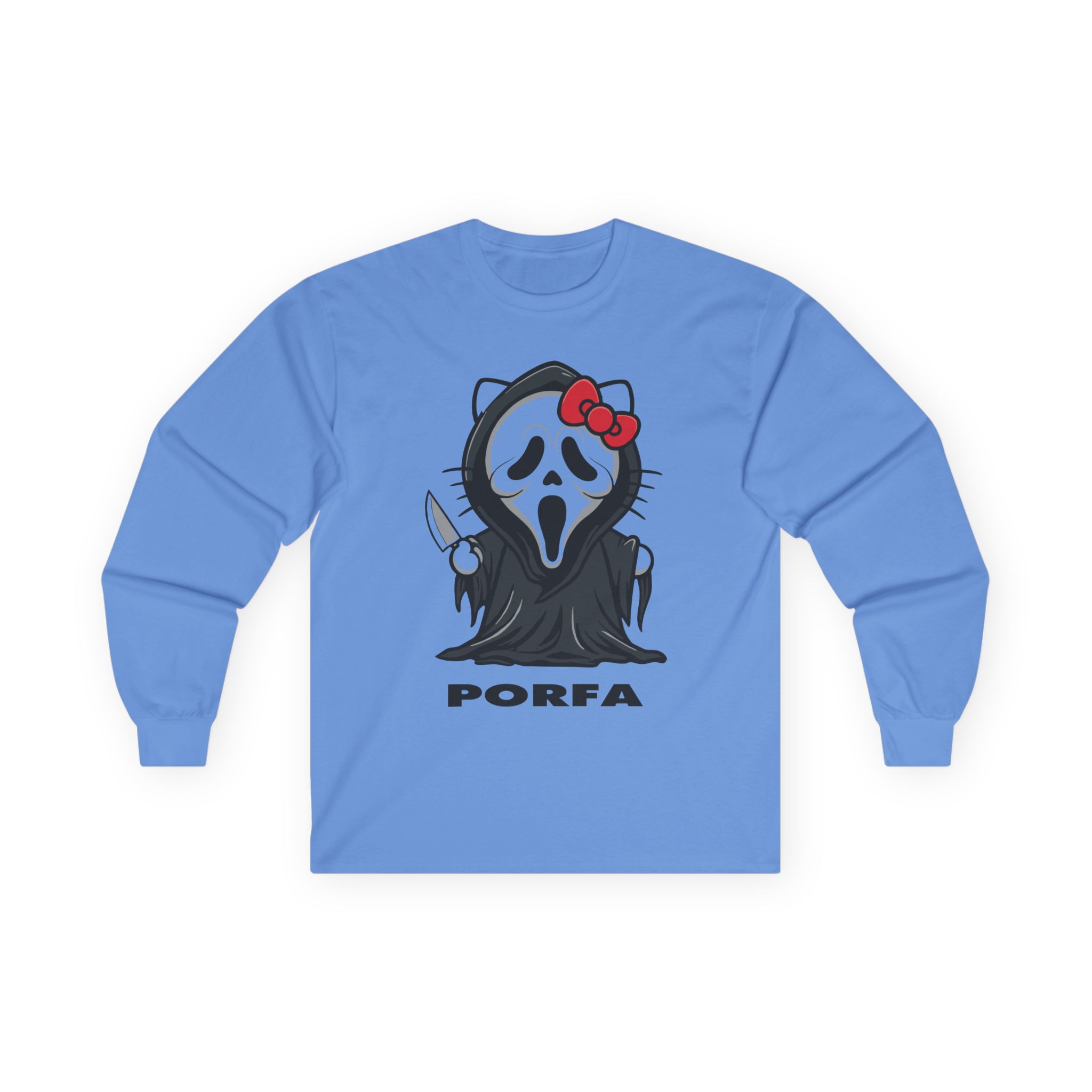 Porfa Scream Halloween Unisex Ultra Cotton Long Sleeve Tee