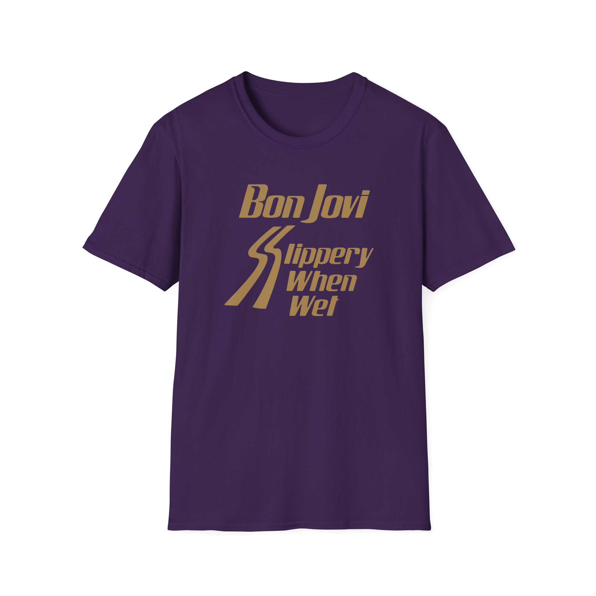 Bon Jovi Slippery When Wet Unisex Softstyle T-Shirt