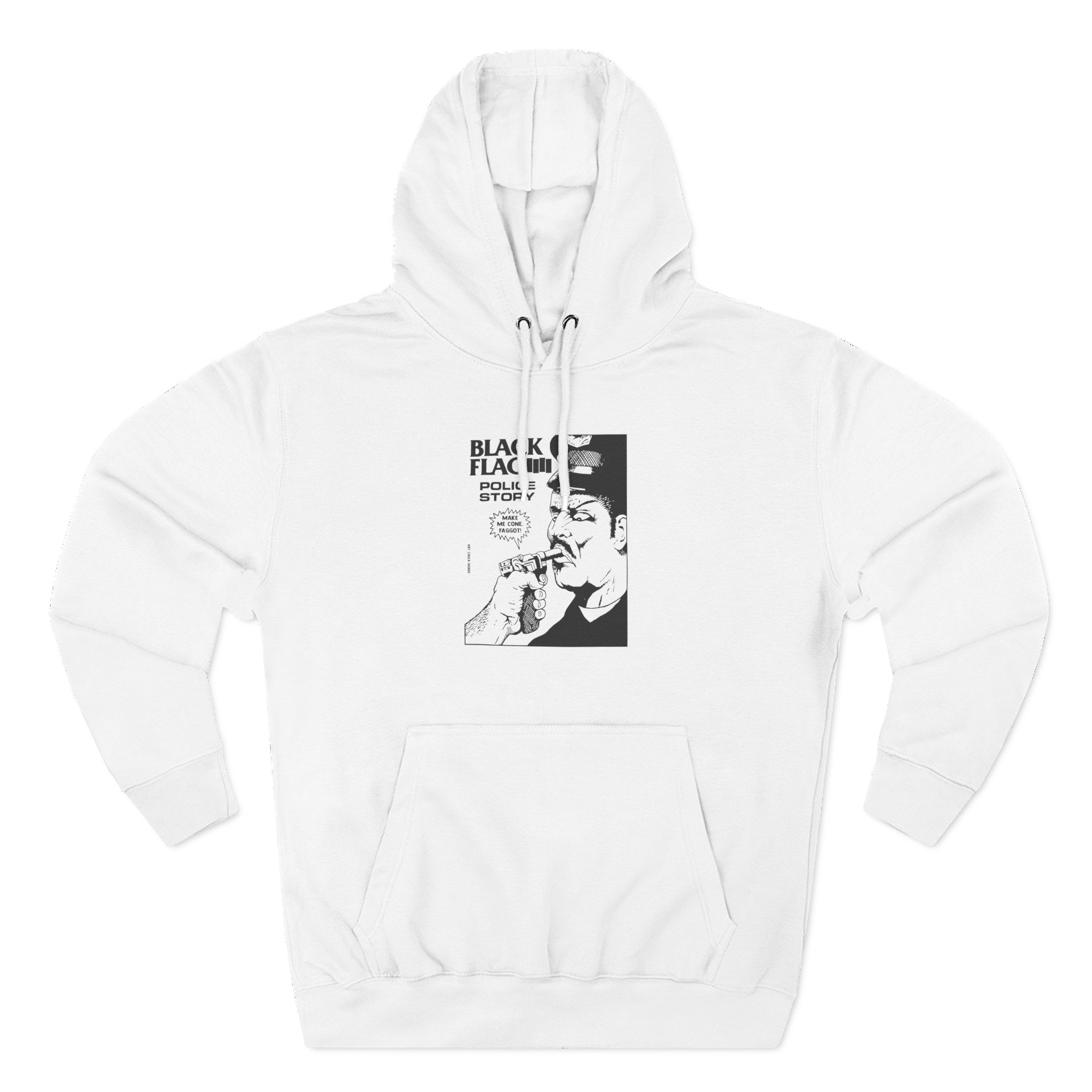 Black Flag Police Story Three-Panel Fleece Hoodie
