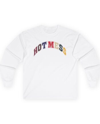 Alix Earle Hot Mess Varsity Unisex Ultra Cotton Long Sleeve Tee