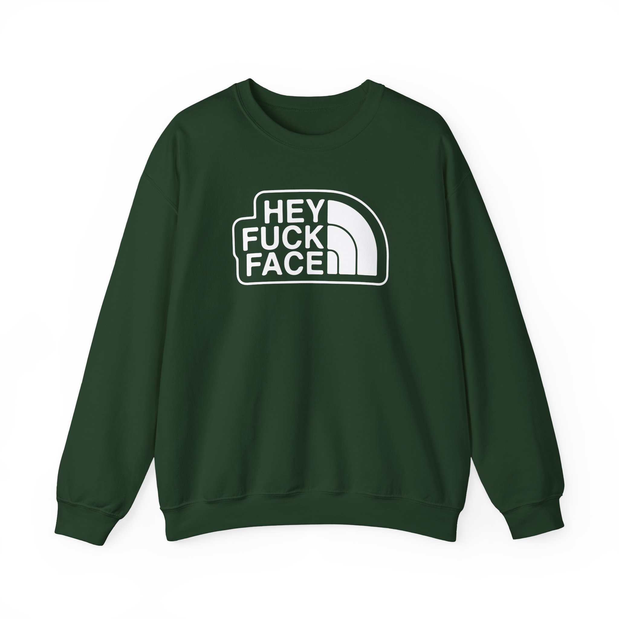 Aba and Preach Hey Fuck Face Unisex Heavy Blendâ„¢ Crewneck Sweatshirt