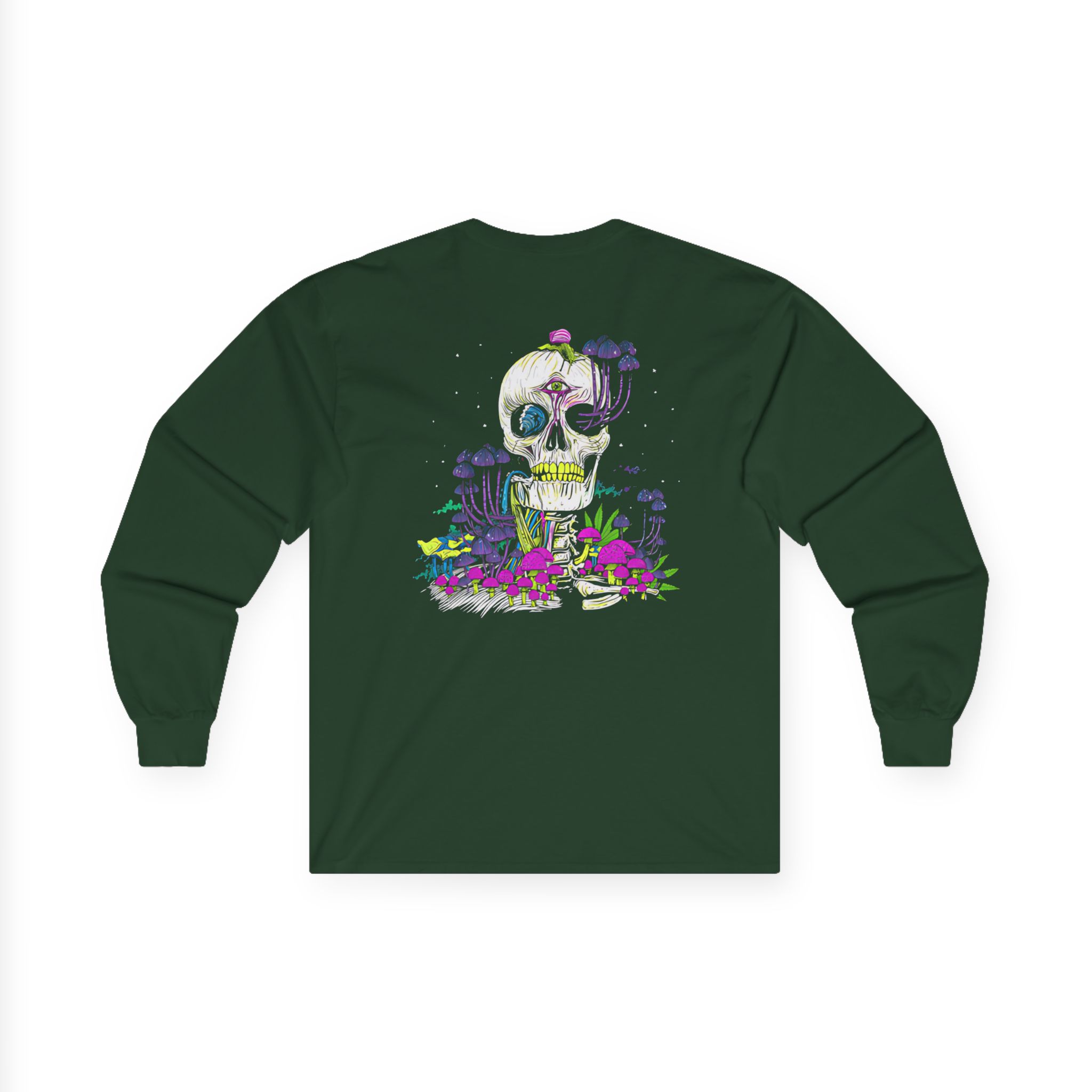 Incubus Magic Mushroom Skull Unisex Ultra Cotton Long Sleeve Tee