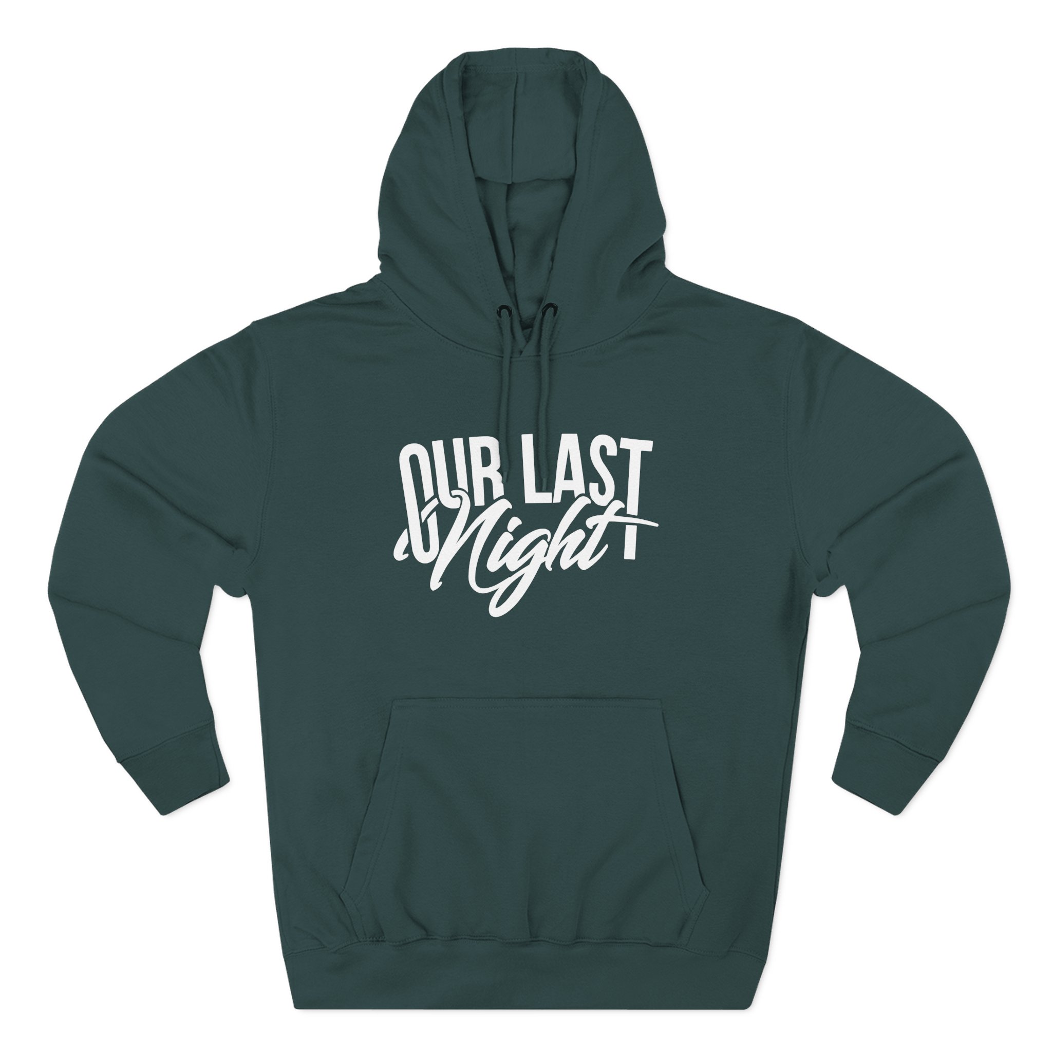 Our Last Night Script Three-Panel Fleece Hoodie