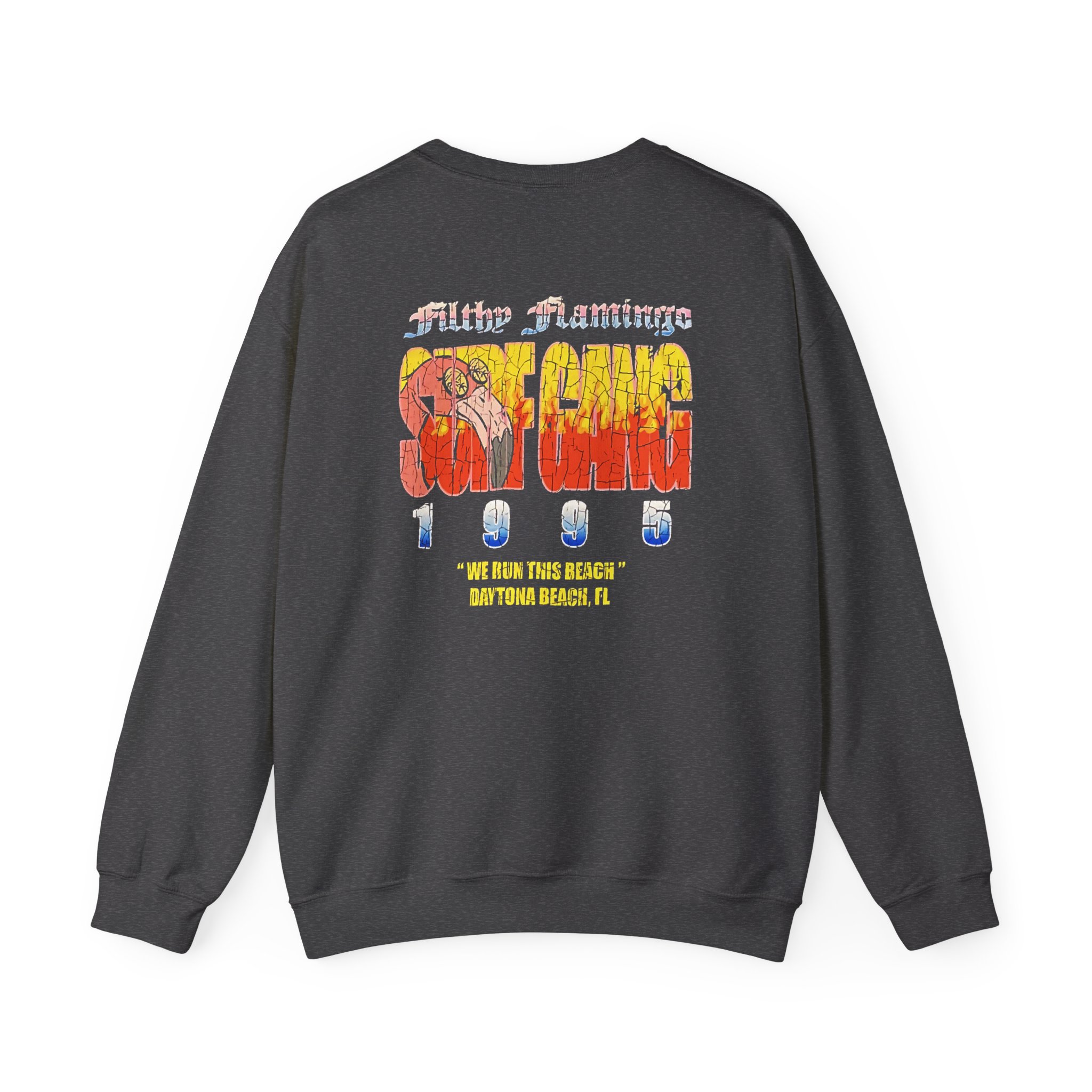 Surf Gang Filthy Flamingo Unisex Heavy Blendâ„¢ Crewneck Sweatshirt