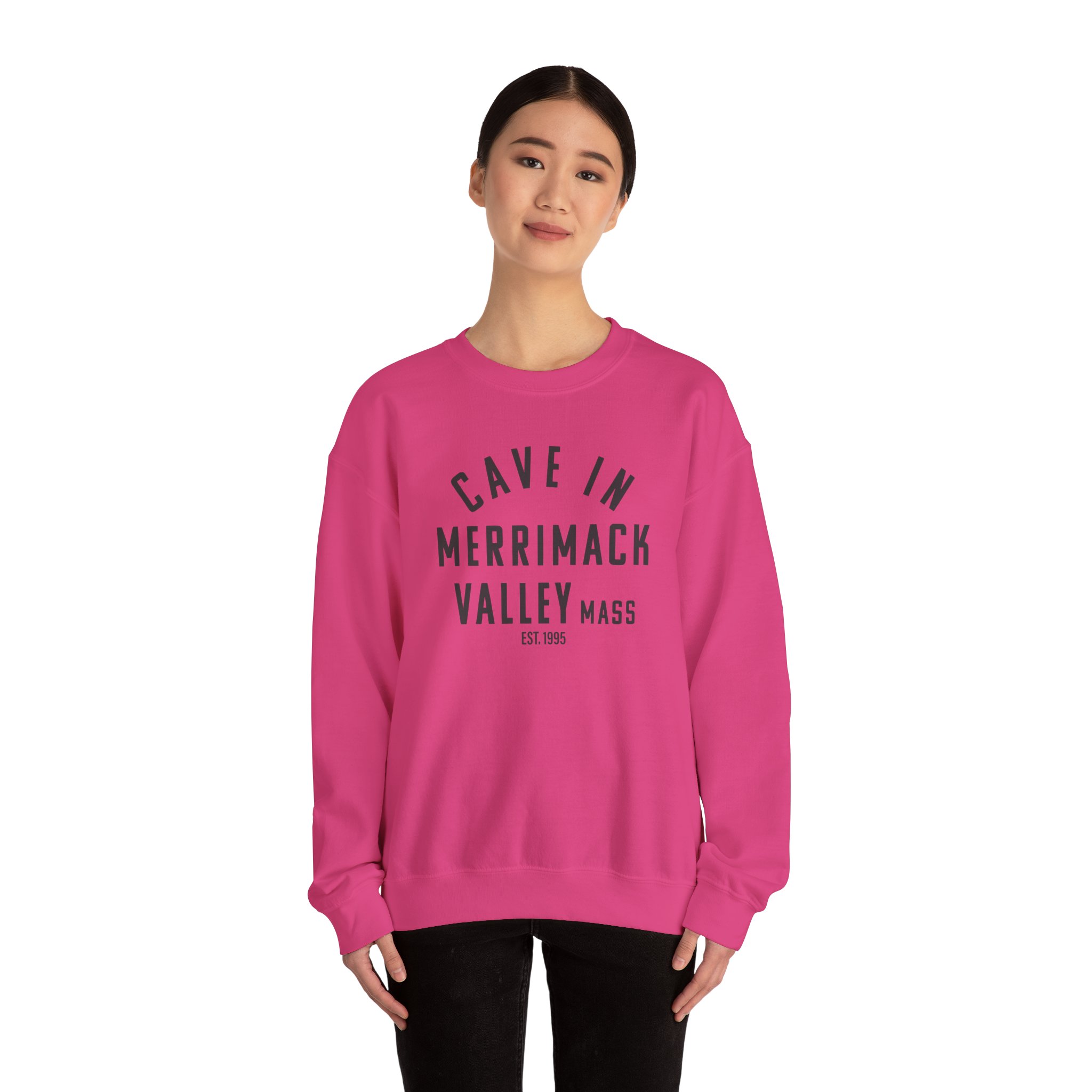 Cave in Merrimack Valley: Blackened Unisex Heavy Blendâ„¢ Crewneck Sweatshirt