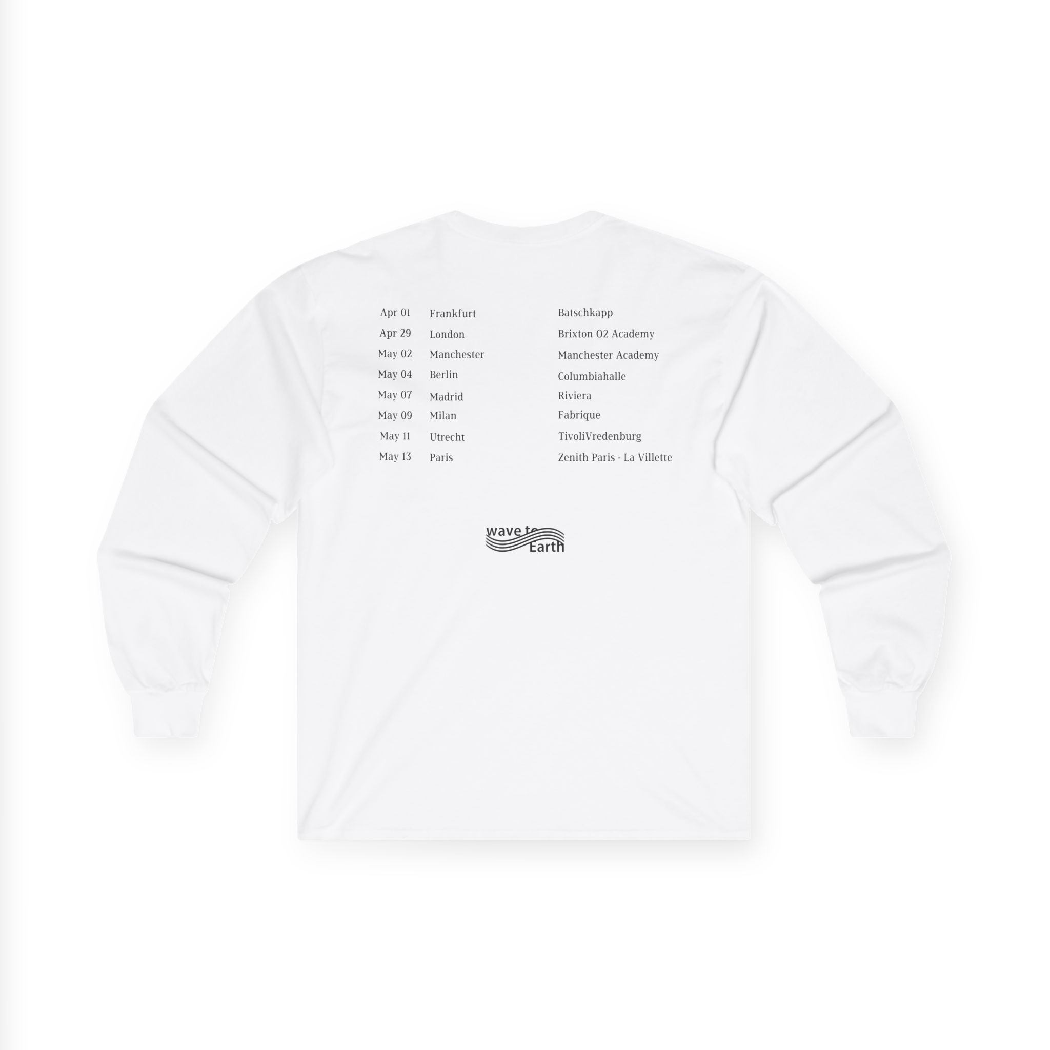 Wave to Earth "0.03 World Tour in Europe Unisex Ultra Cotton Long Sleeve Tee