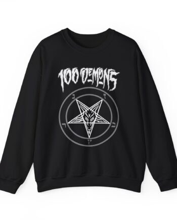 100 Demons Pentagram Unisex Heavy Blend™ Crewneck Sweatshirt