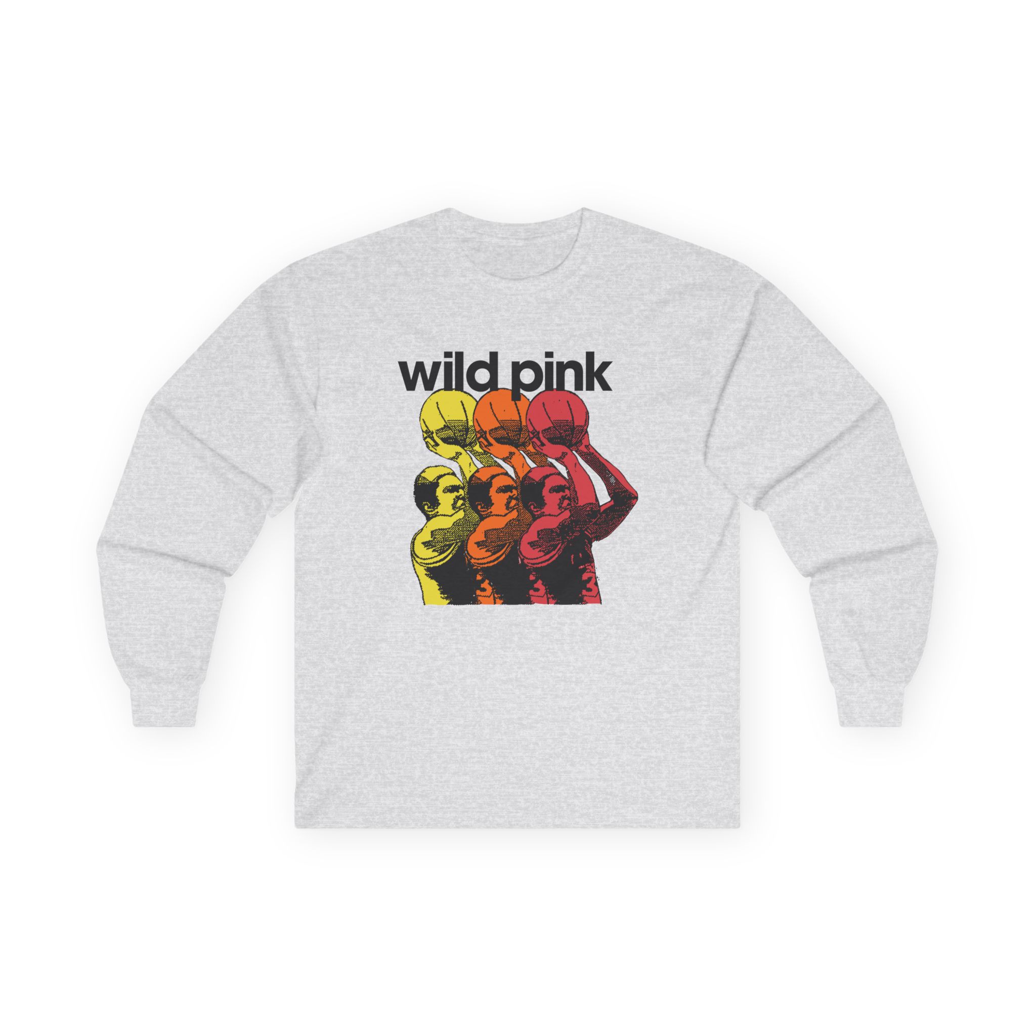 Wild Pink Basketball Unisex Ultra Cotton Long Sleeve Tee
