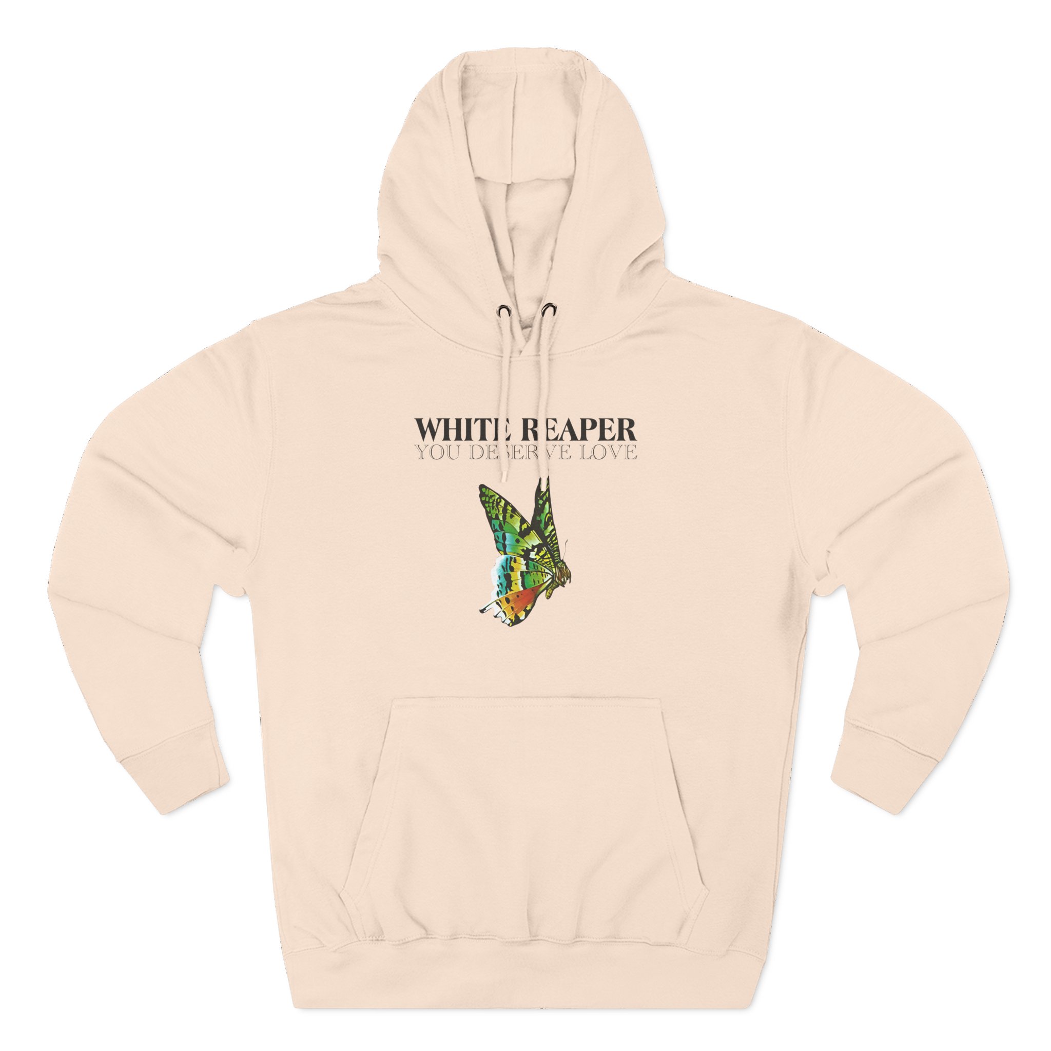 White Reaper Three-Panel Fleece Hoodie