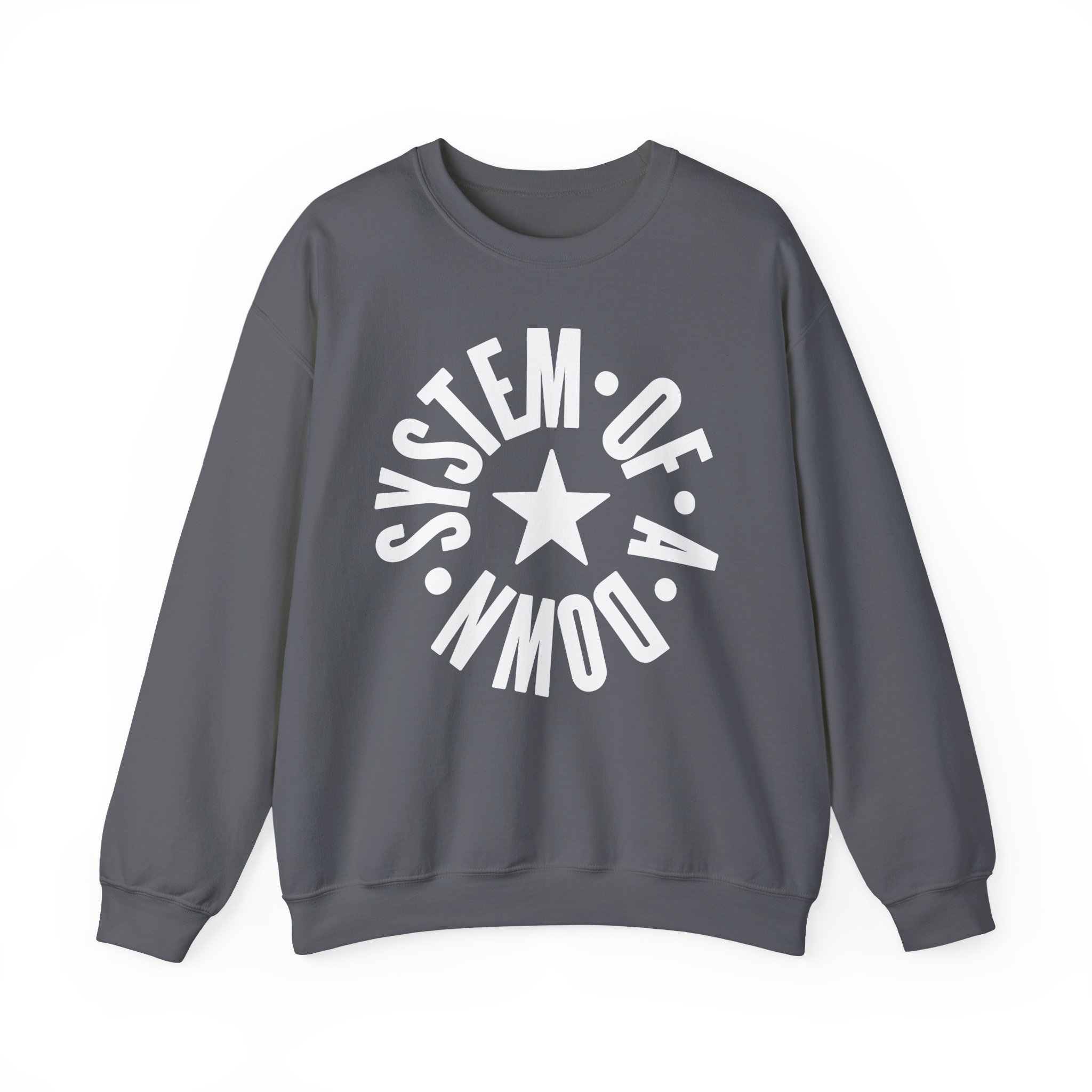 System of a Down Full Circle Logo Kids Unisex Heavy Blendâ„¢ Crewneck Sweatshirt