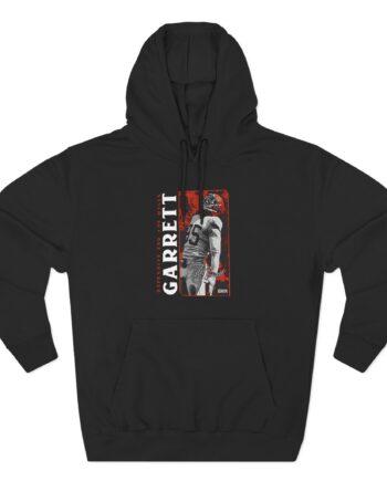 Myles Garrett Three-Panel Fleece Hoodie