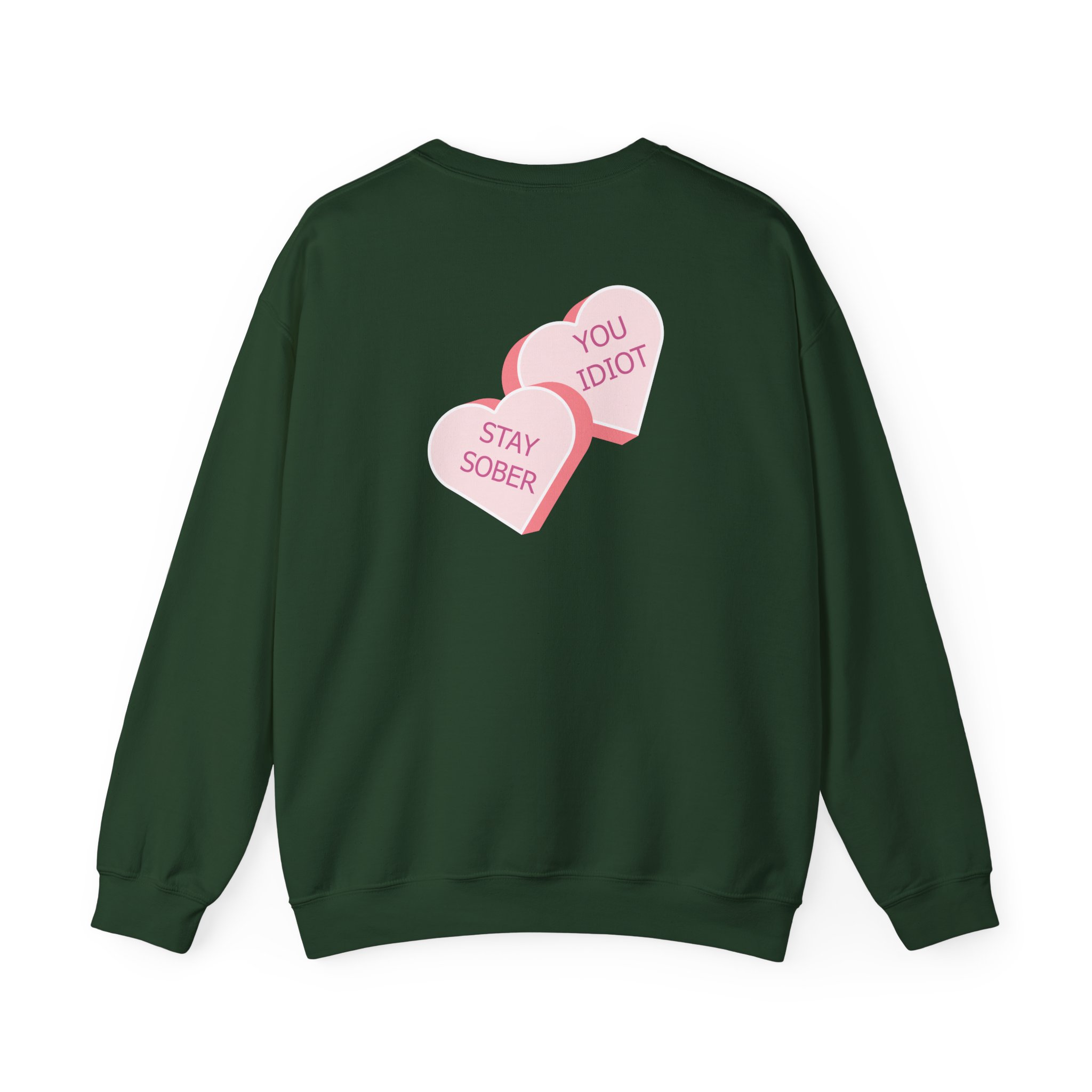 D’aydrian Harding Stay Sober Valentine's Day Unisex Heavy Blend™ Crewneck Sweatshirt