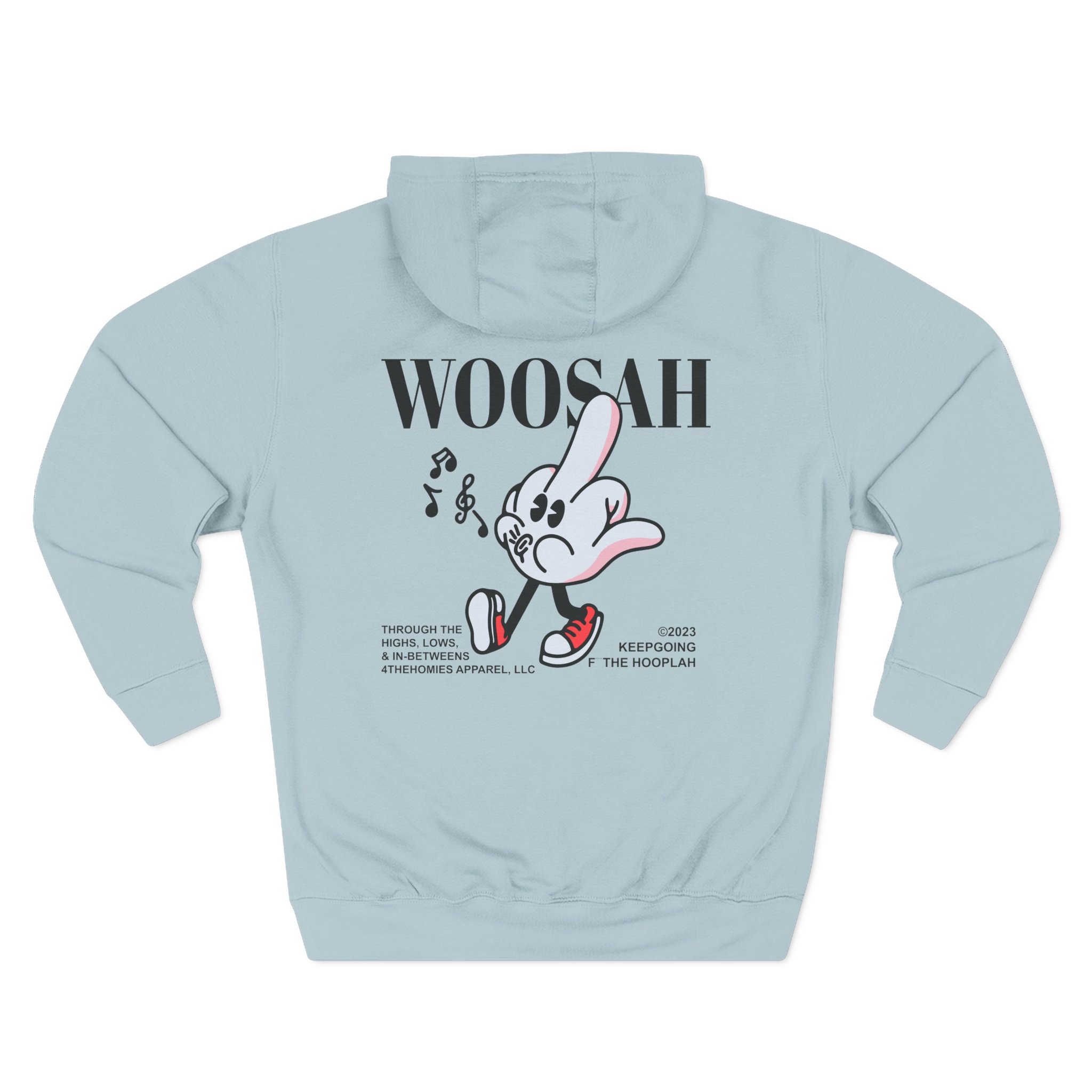 Mike Stud Keepgoing Woosah Three-Panel Fleece Hoodie