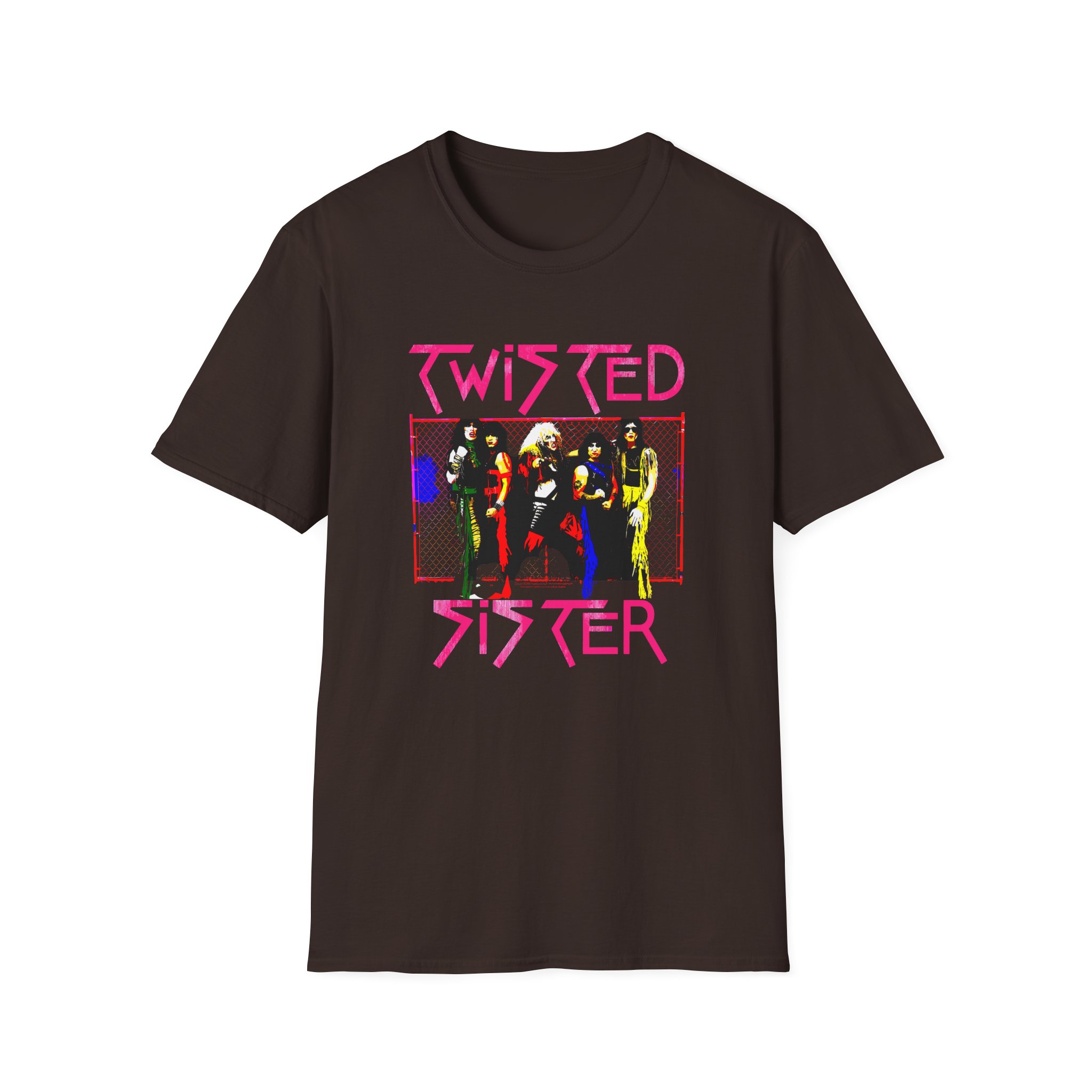 Vintage Group Photo Twisted Sister Unisex Softstyle T-Shirt