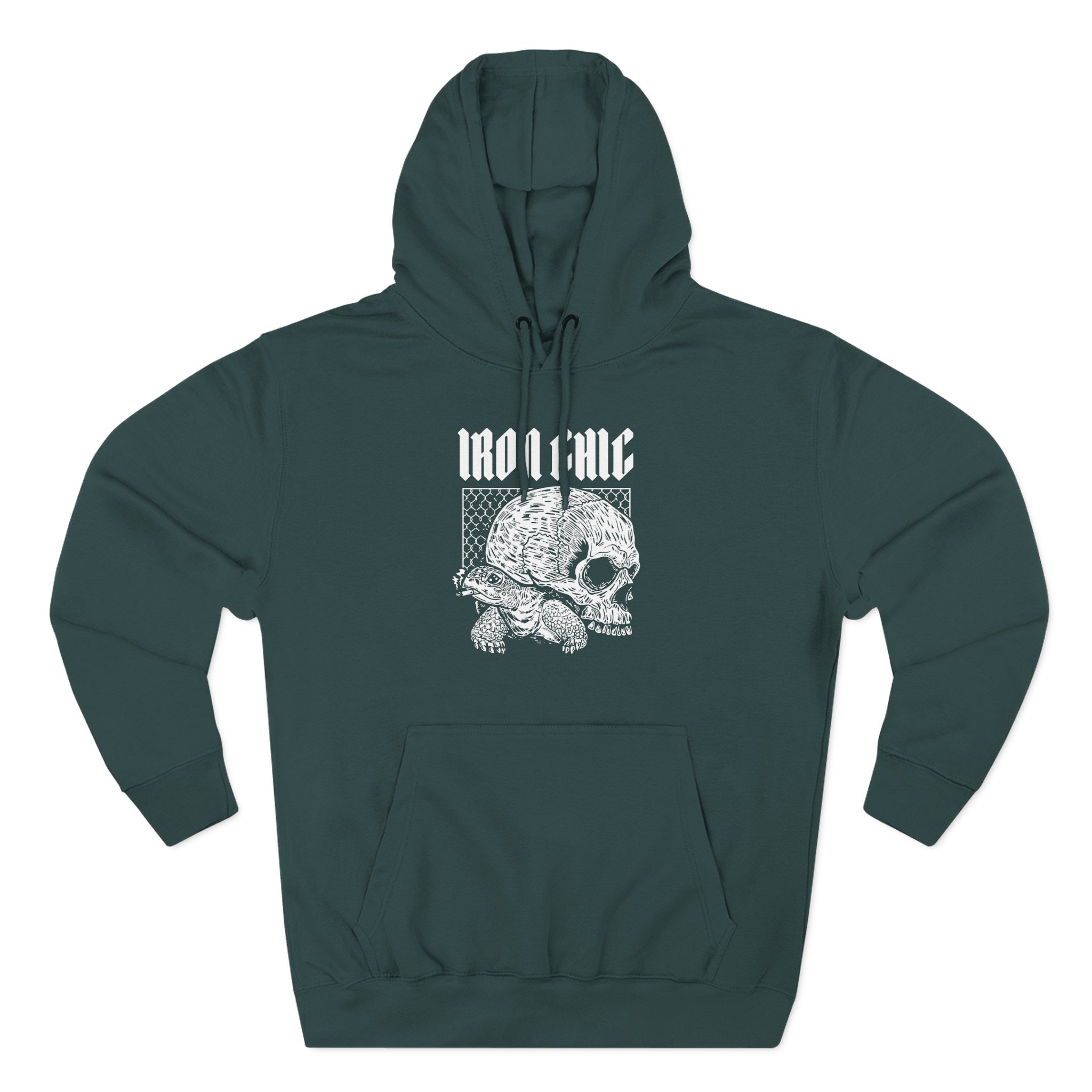 Iron Chic Turtle Three-Panel Fleece Hoodie