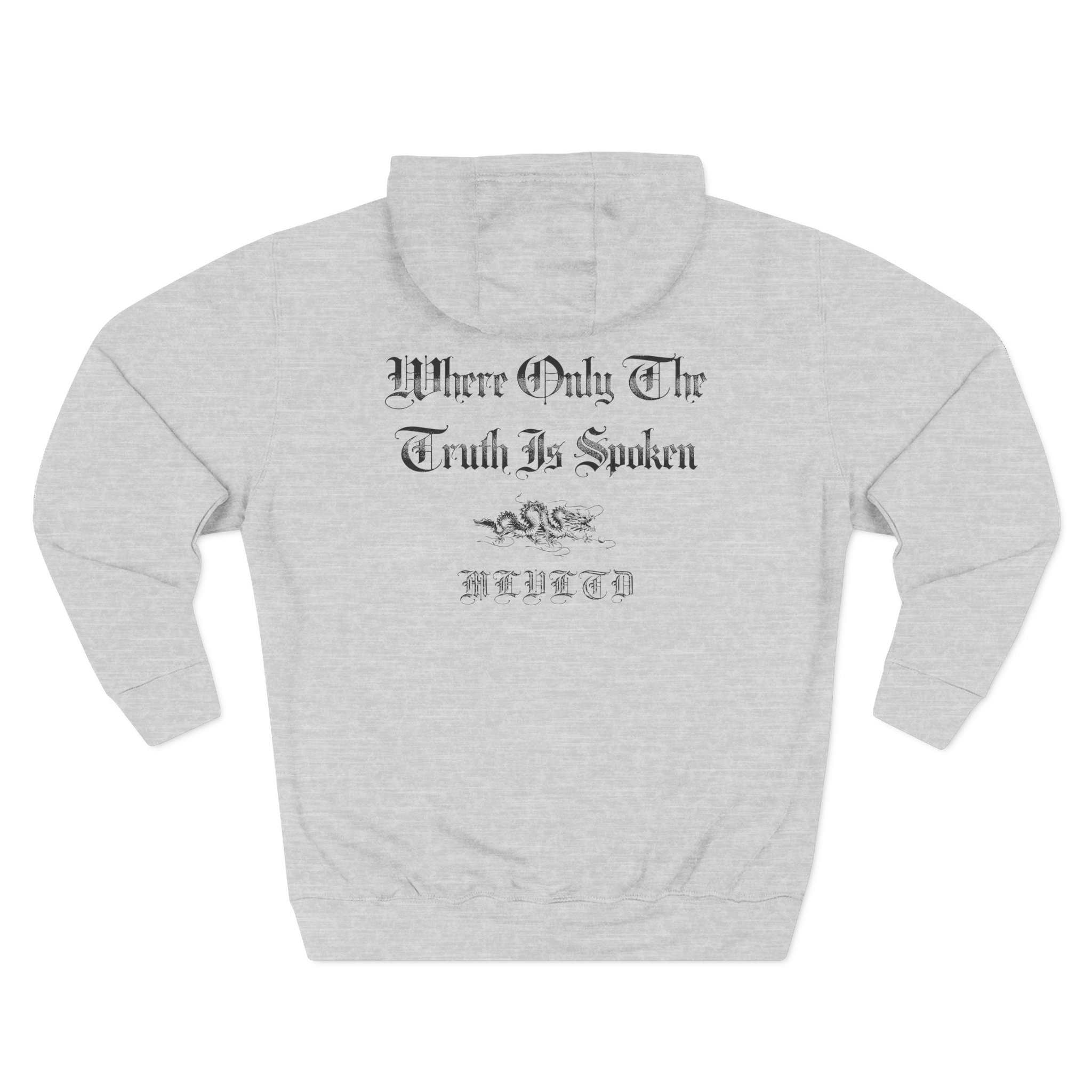 Malevolence Where Only the Truth is Spoken Three-Panel Fleece Hoodie