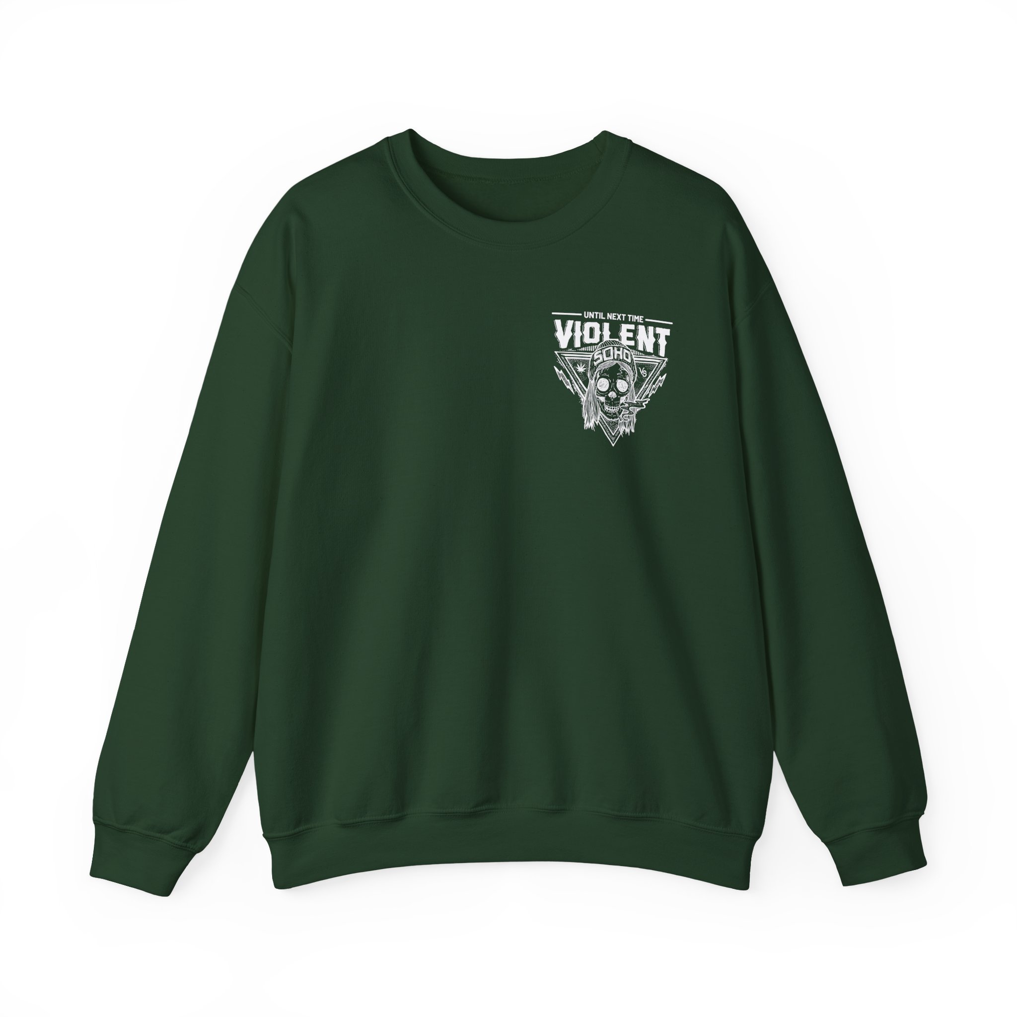 Violent Soho Until Next Time Blazin' Skull Unisex Heavy Blendâ„¢ Crewneck Sweatshirt