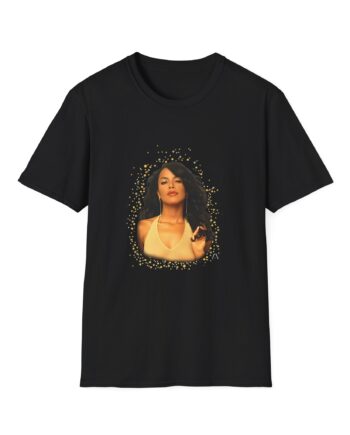 Aaliyah Self Titled Portrait Unisex Softstyle T-shirt