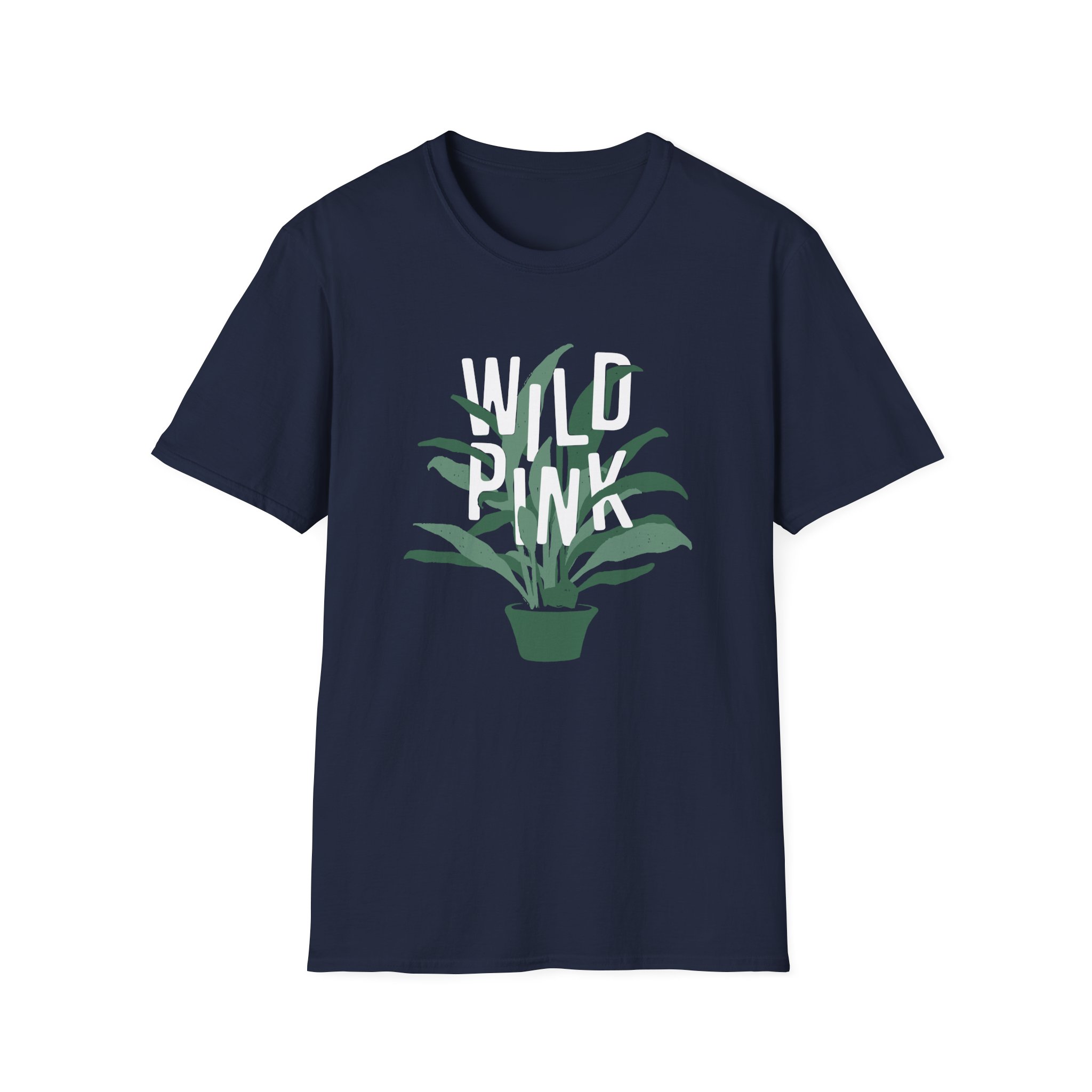 Wild Pink House Plant Unisex Softstyle T-Shirt