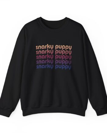 Snarky Puppy Repeating Logo Unisex Heavy Blend Crewneck Sweatshirt