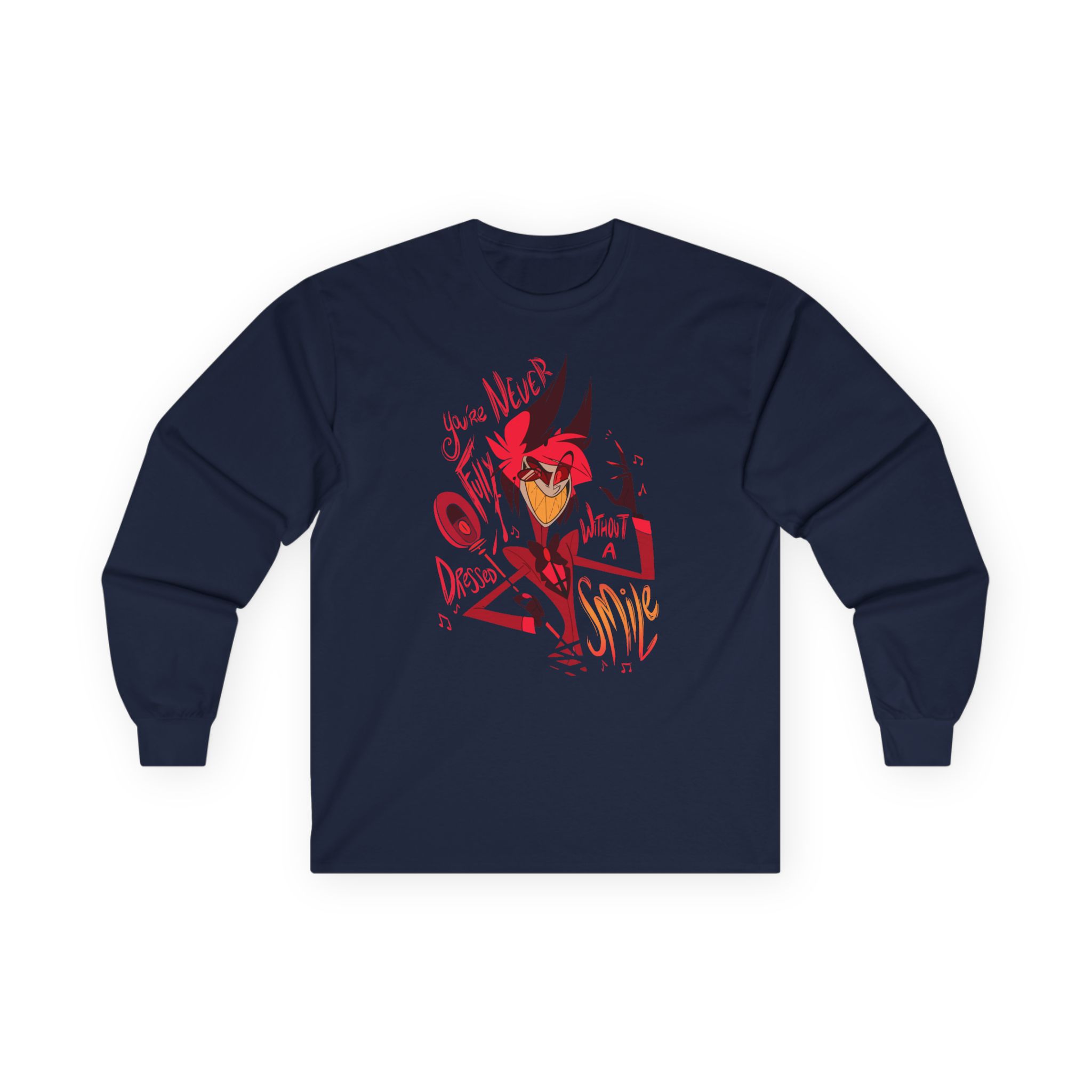 Vivziepop Smile Unisex Ultra Cotton Long Sleeve Tee