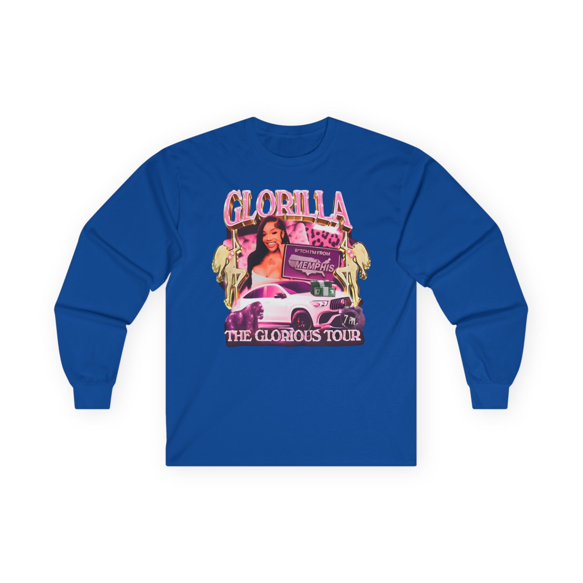 Glorilla Glorious Tour From Memphis Unisex Ultra Cotton Long Sleeve Tee