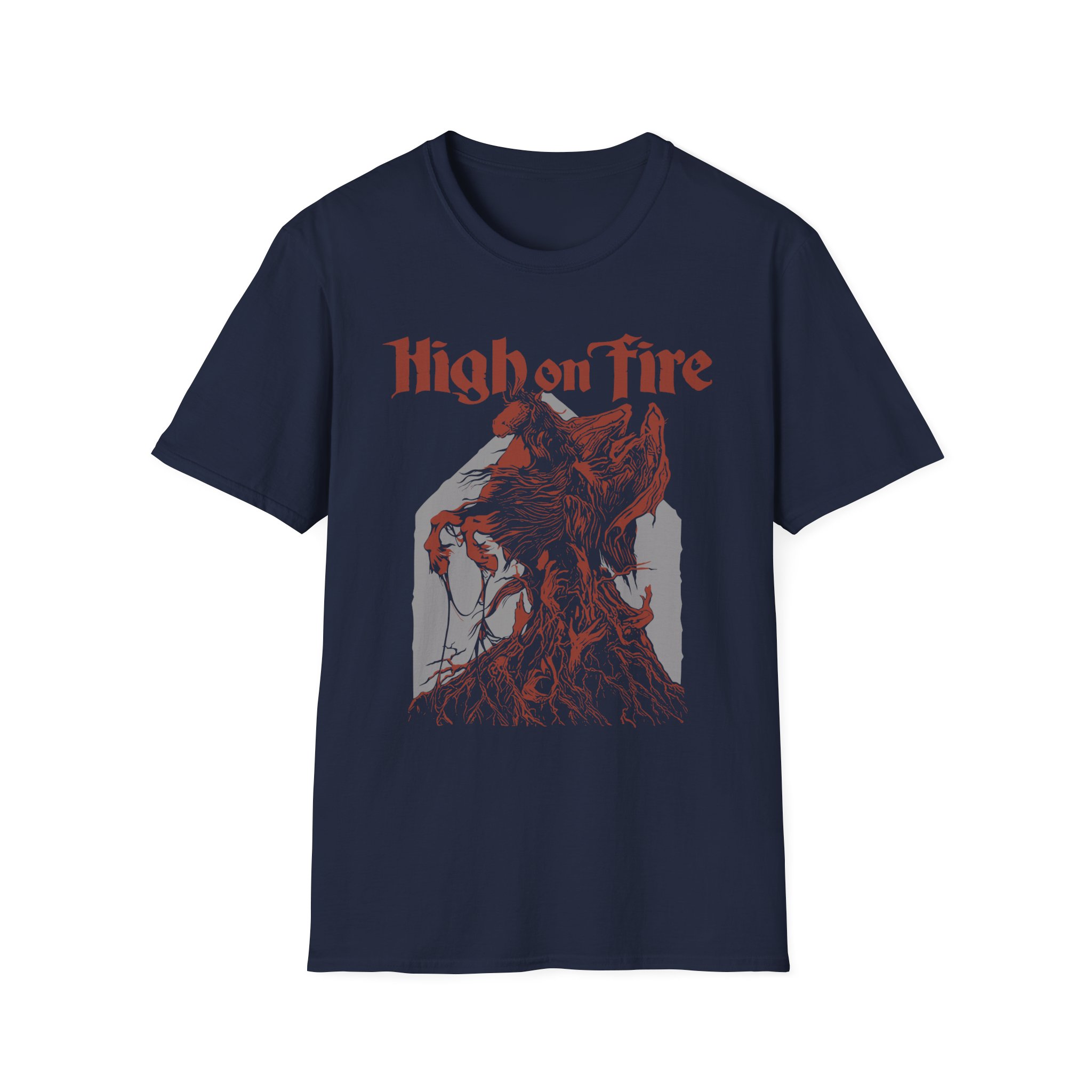 High on Fire Dark Horse Unisex Softstyle T-Shirt