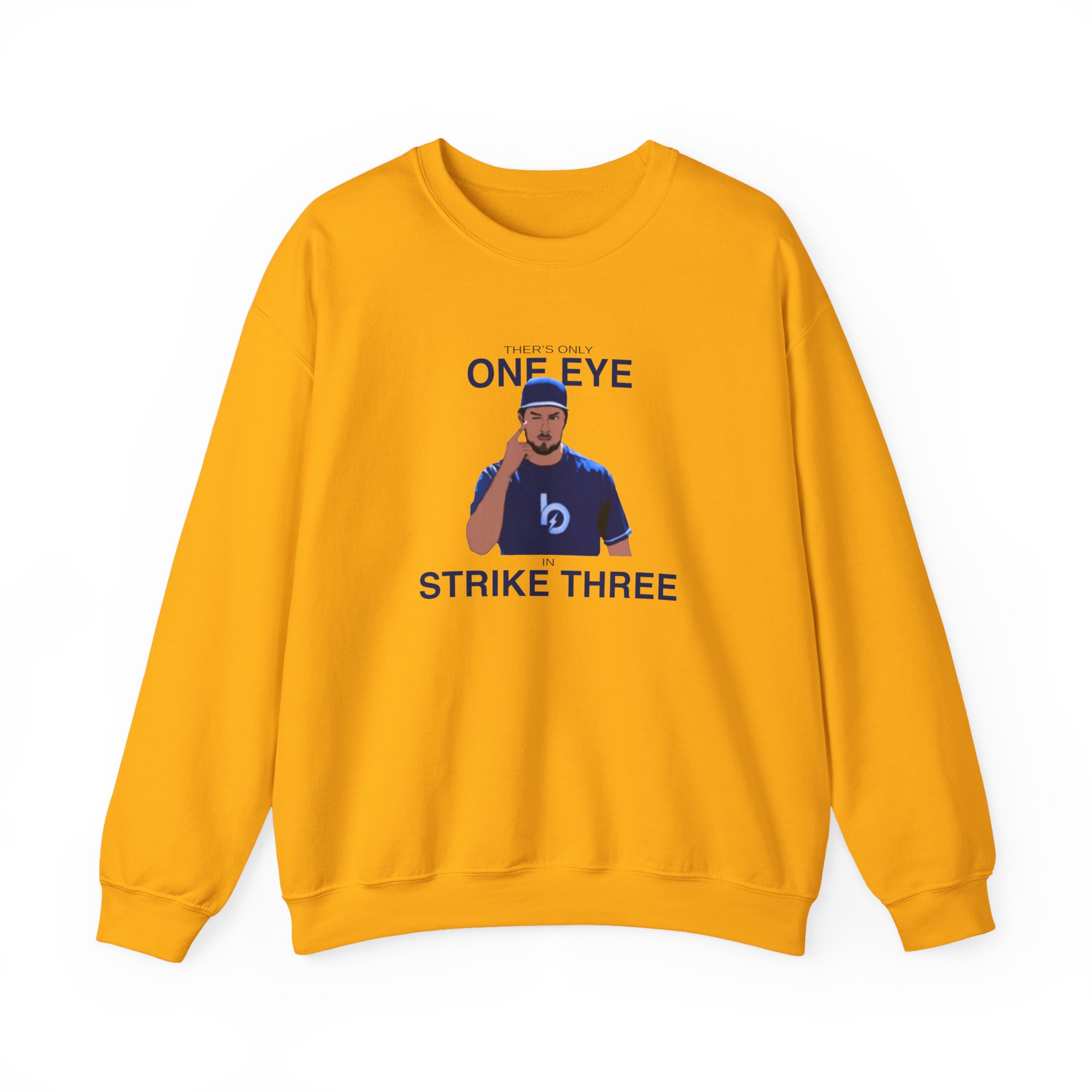 Trevor Bauer One Eye Strike Three Unisex Heavy Blendâ„¢ Crewneck Sweatshirt