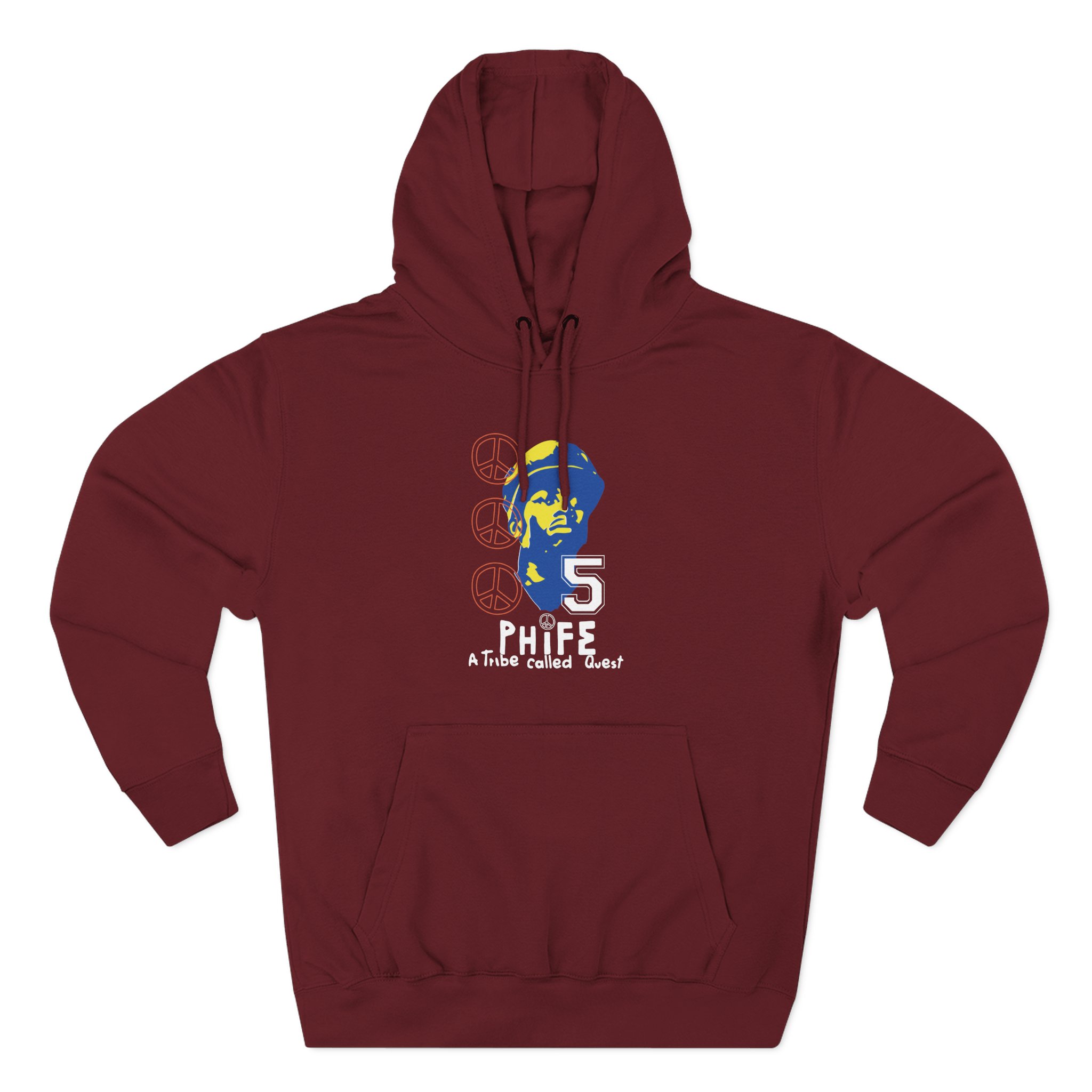 A Tribe Called Quest Phife Peace Three-Panel Fleece Hoodie