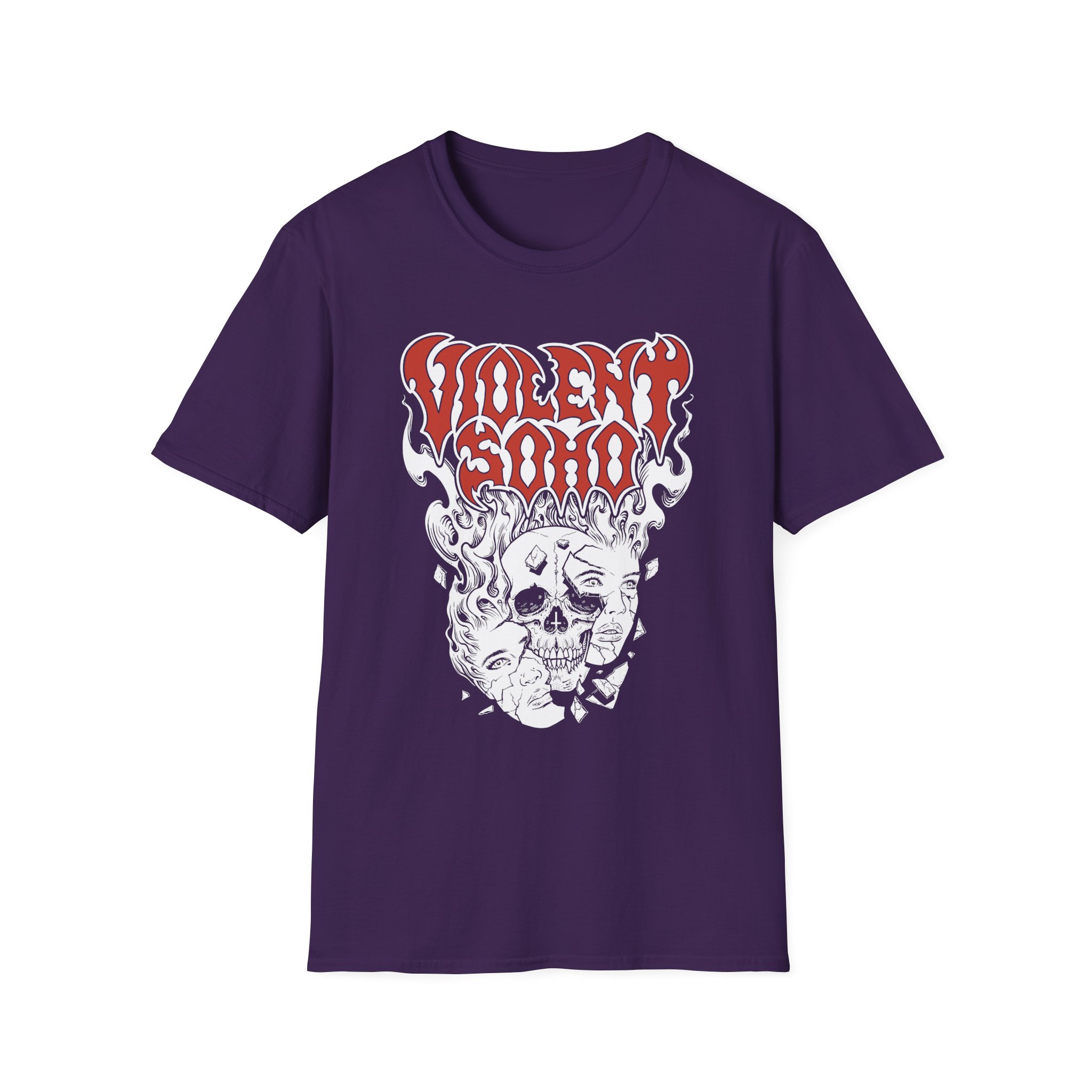 Violent Soho Murdoch Skull Unisex Softstyle T-Shirt