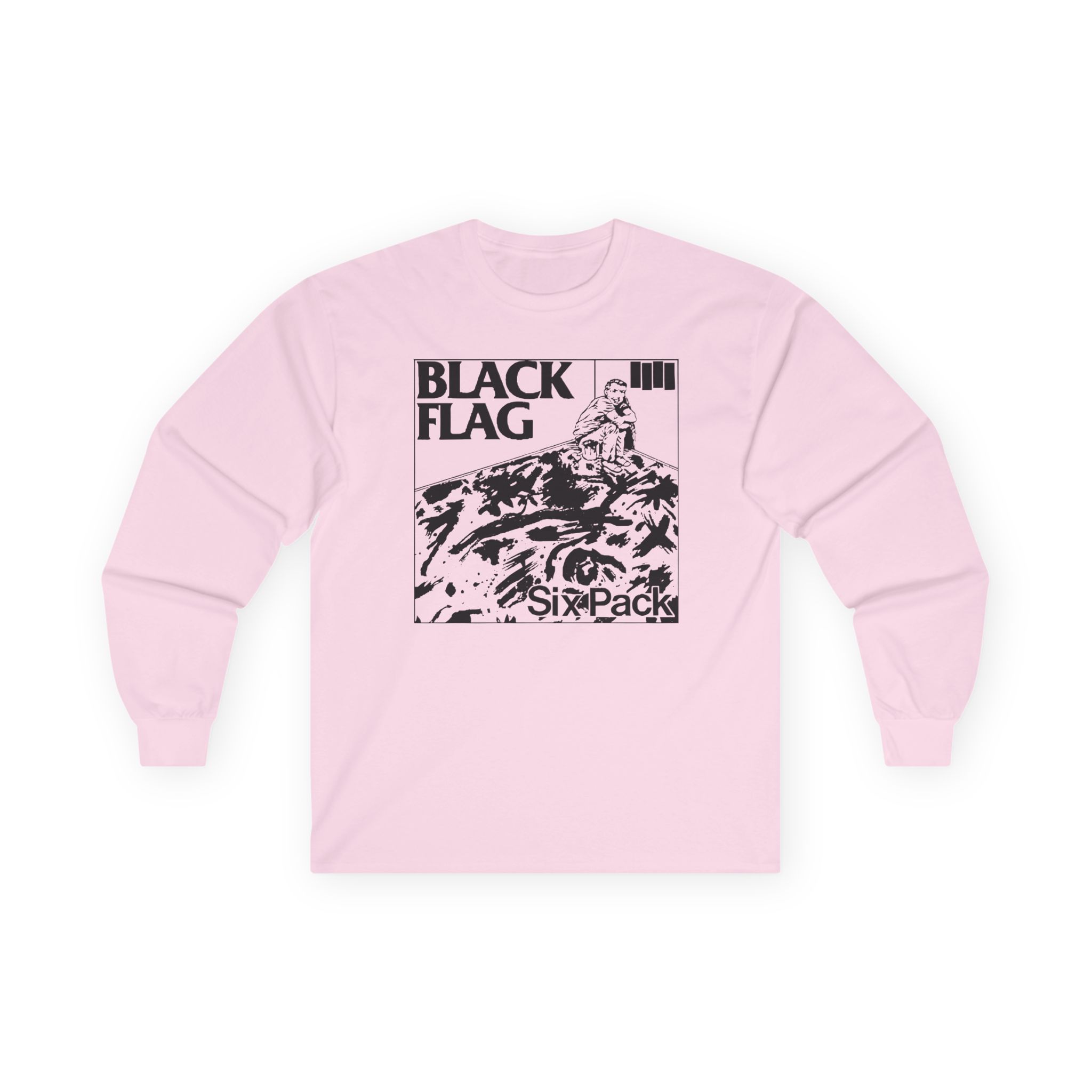 Black Flag Six Pack Unisex Ultra Cotton Long Sleeve Tee