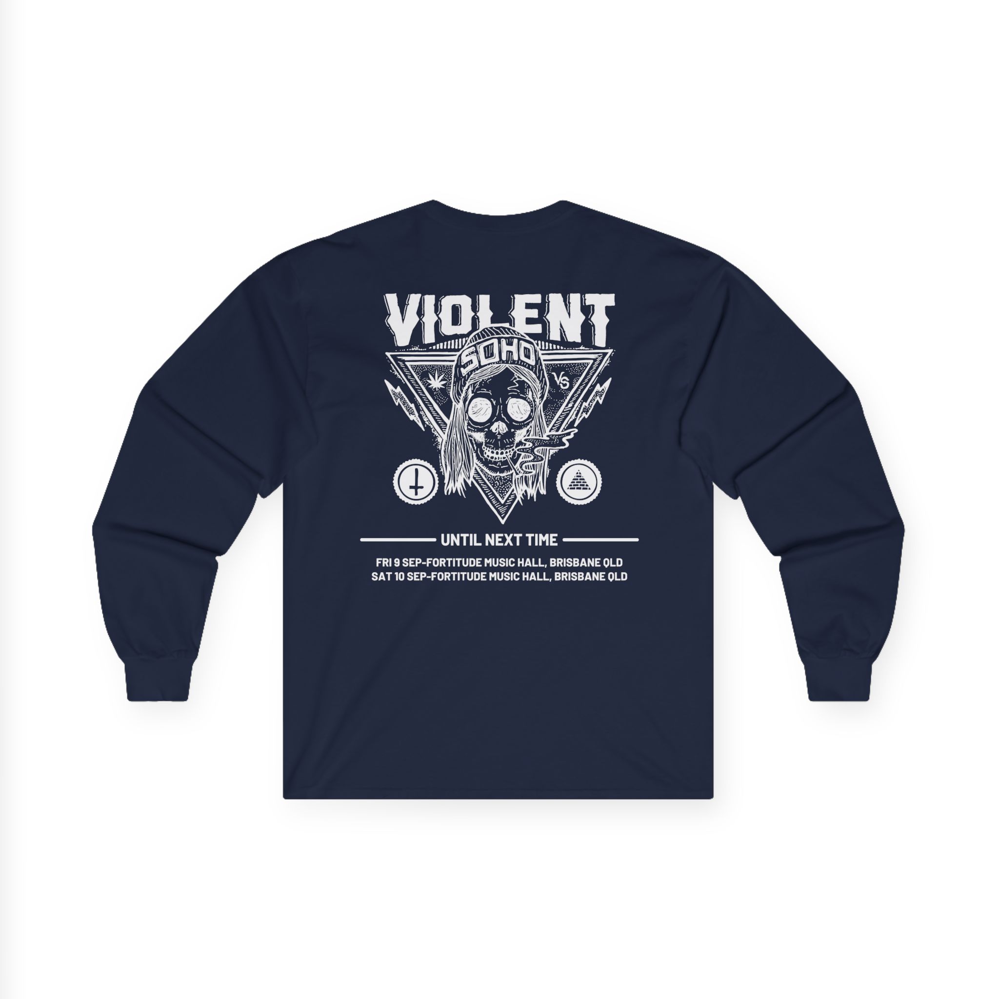 Violent Soho Until Next Time Blazin' Skull Unisex Ultra Cotton Long Sleeve Tee