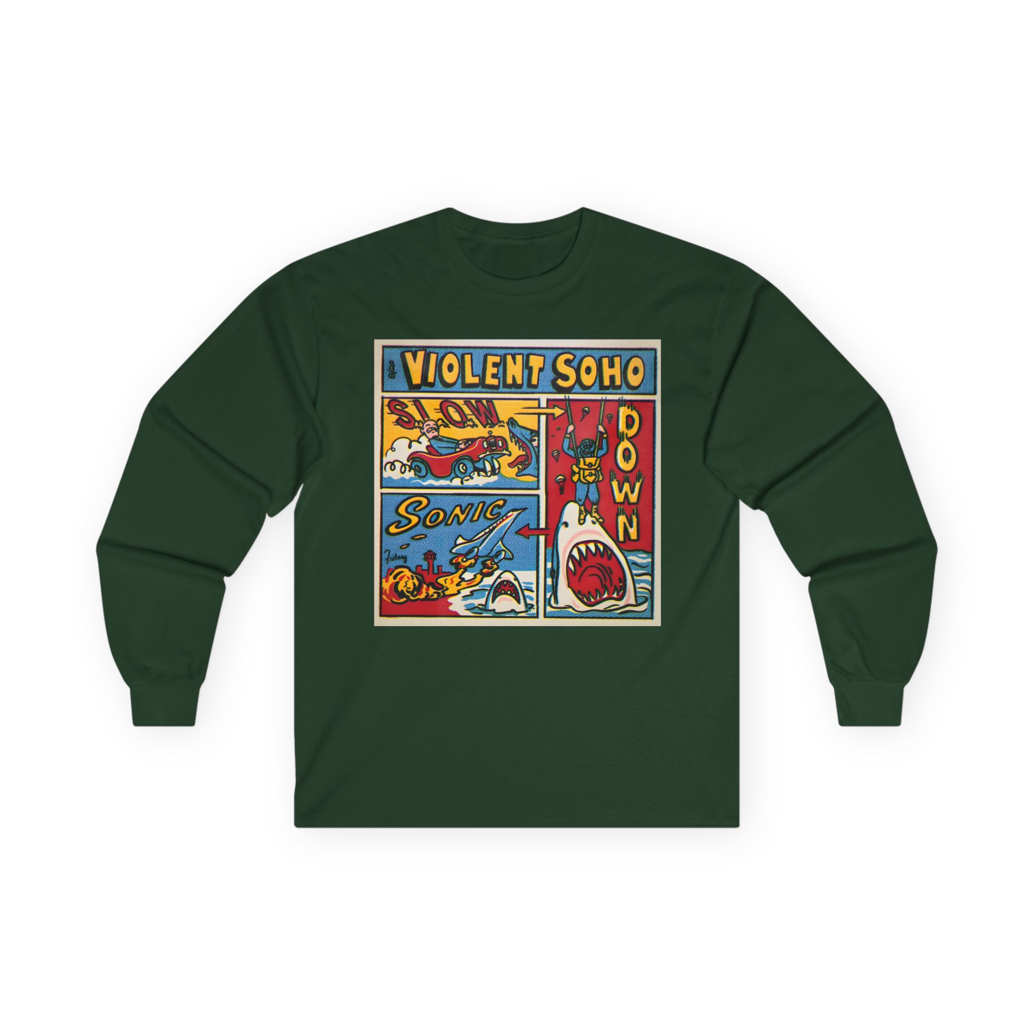 Violent Soho Slow Down Sonic Unisex Ultra Cotton Long Sleeve Tee