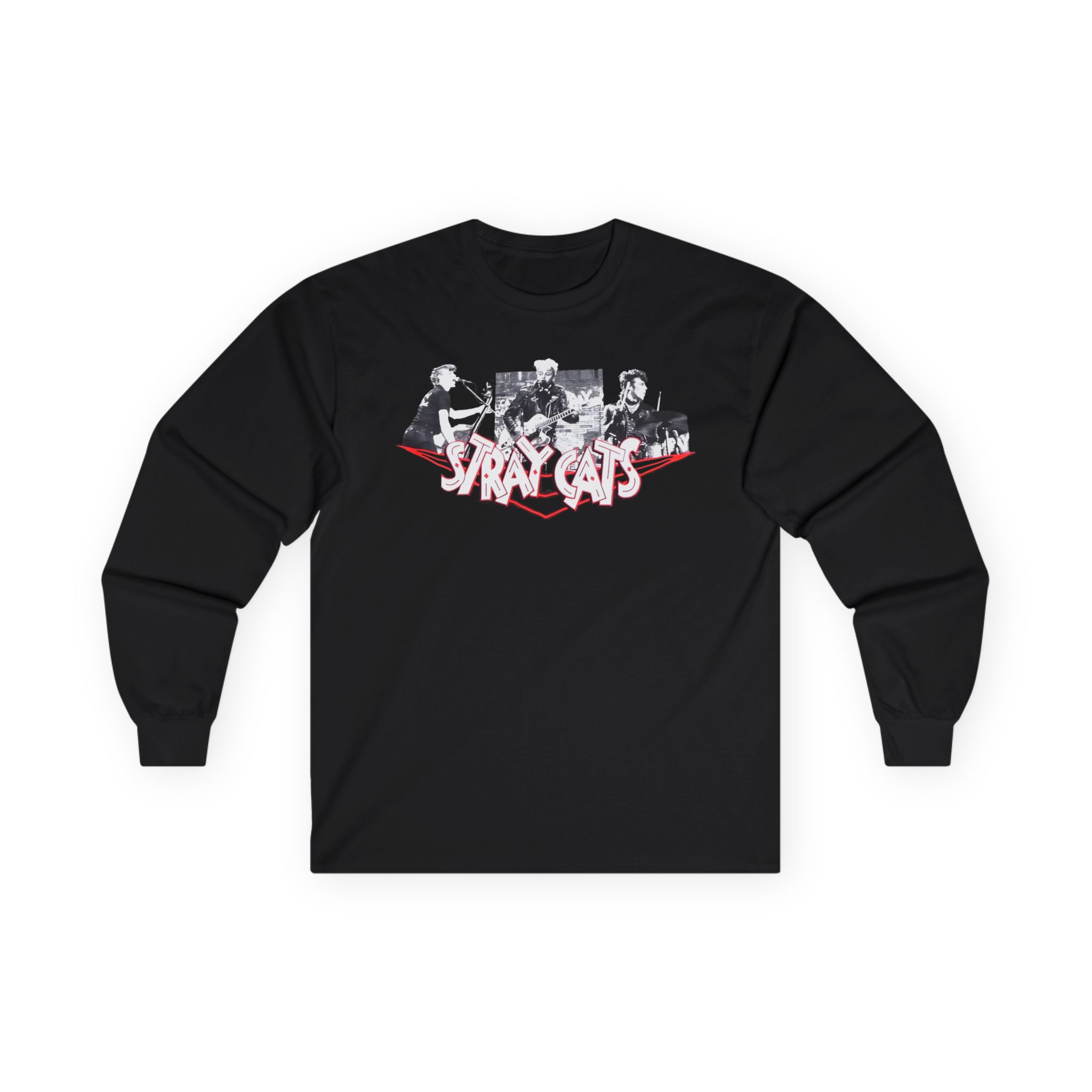 Stray Cats Photo Collage Unisex Ultra Cotton Long Sleeve Tee