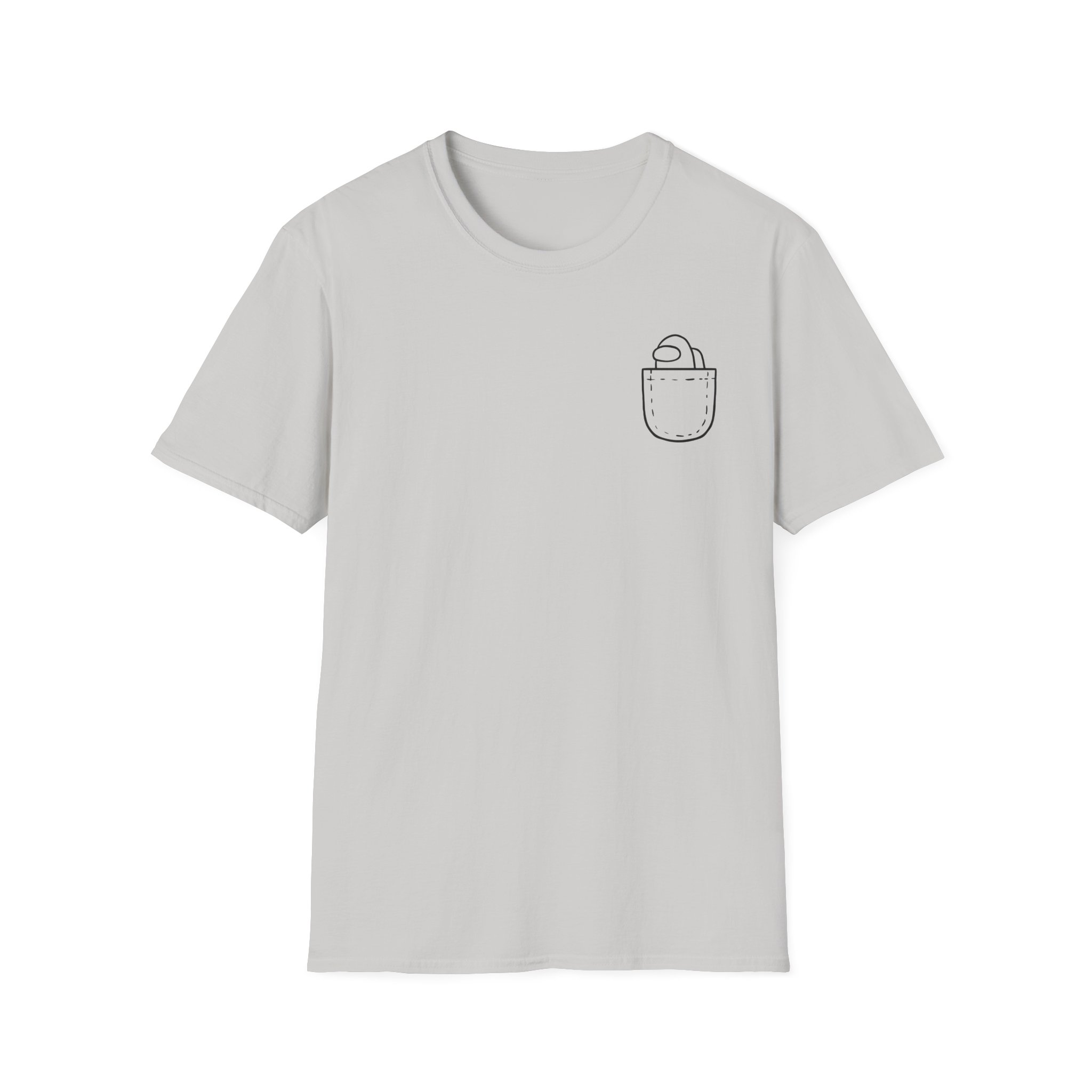 Among Us Mini Crewmate Pocket Unisex Softstyle T-Shirt