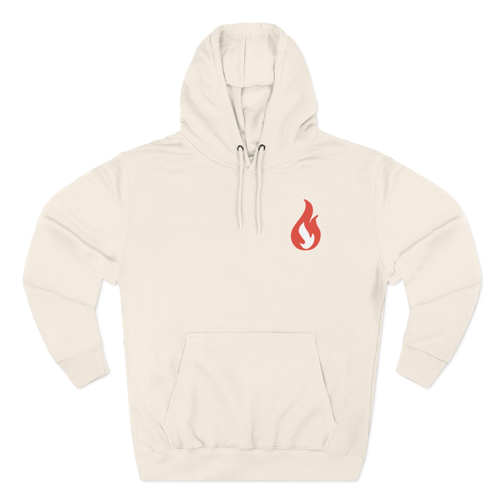 Like Moths to Flames Three-Panel Fleece Hoodie