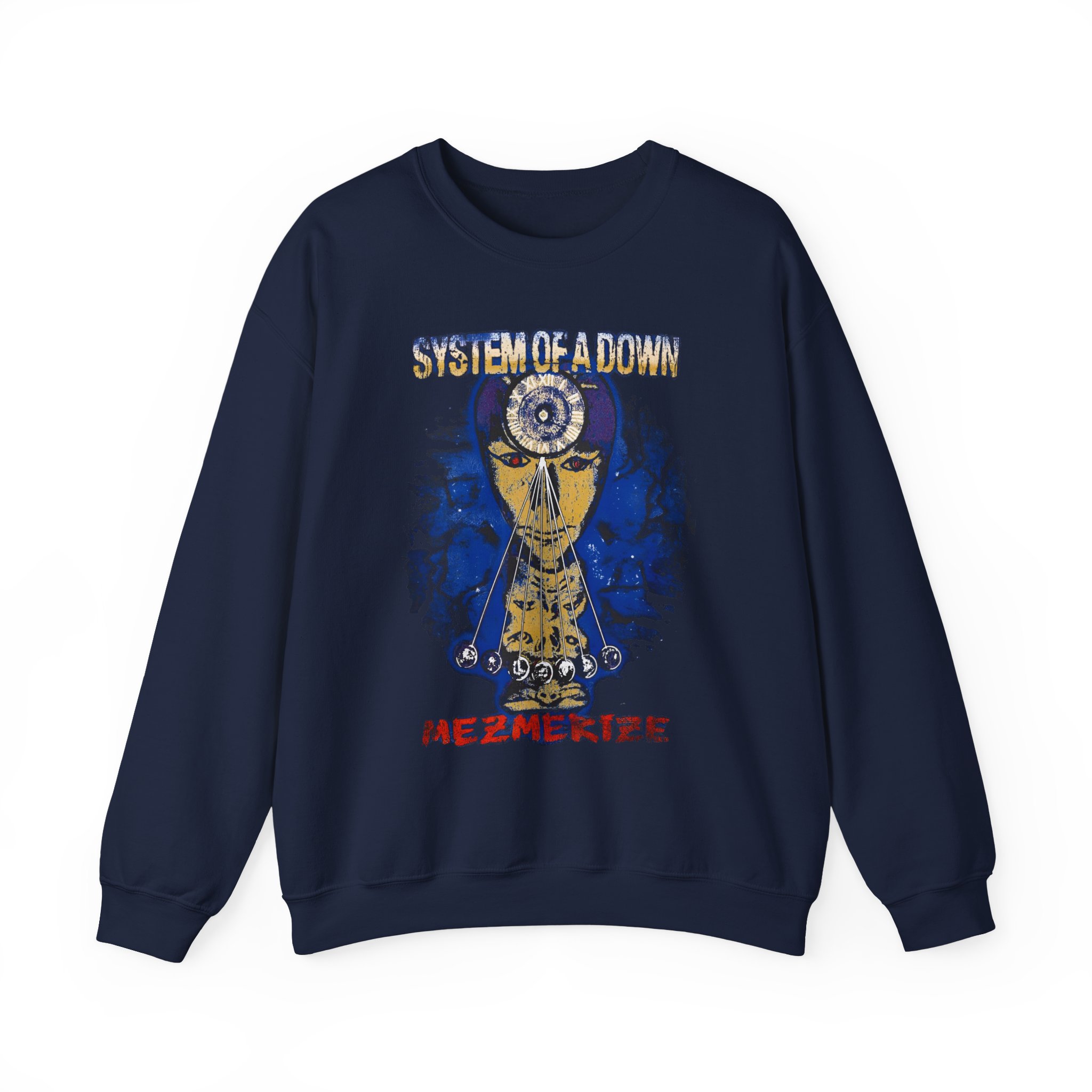 System of a Down Mezmerize Faded Cover Unisex Heavy Blendâ„¢ Crewneck Sweatshirt