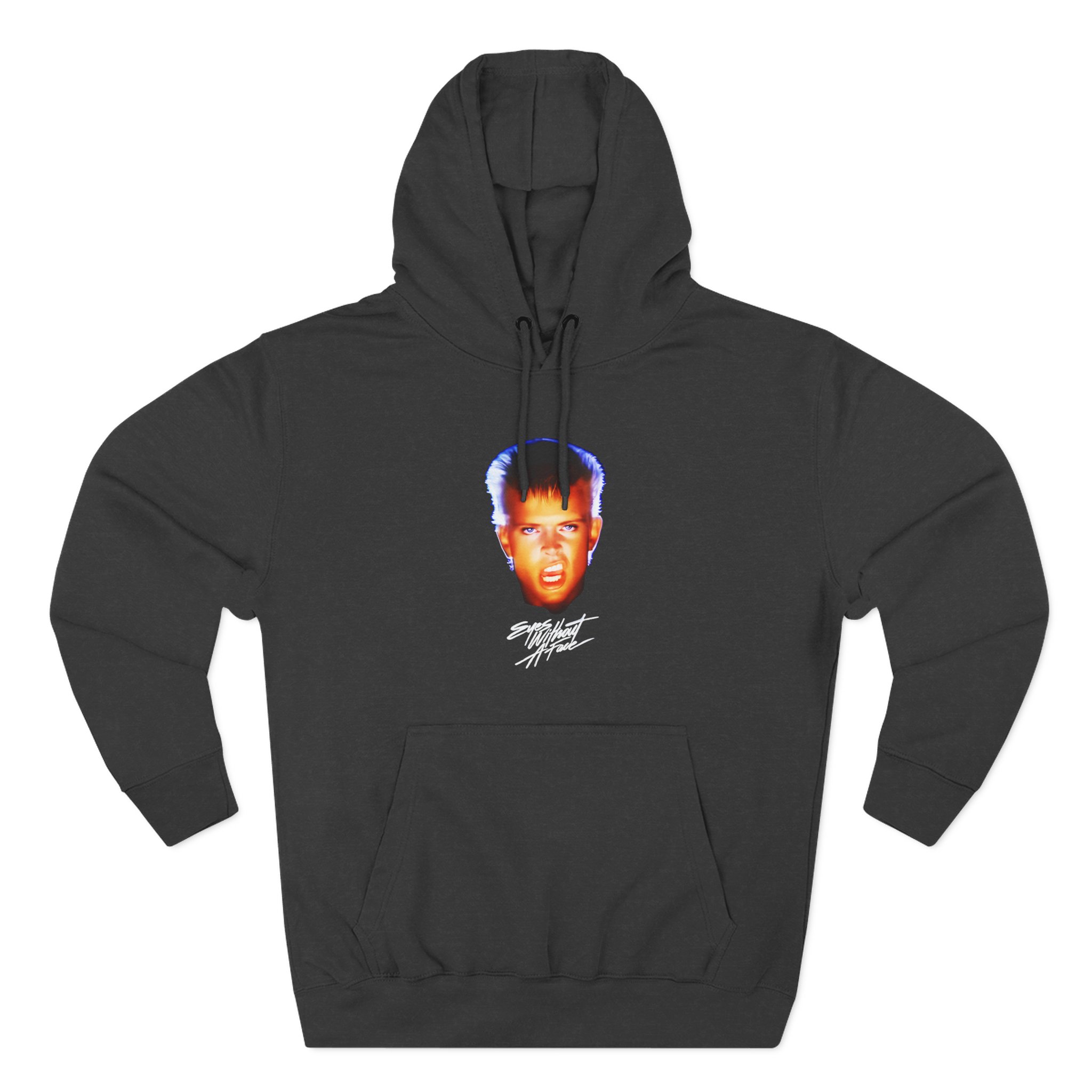 Billy Idol Eyes Without a Face Photo Three-Panel Fleece Hoodie