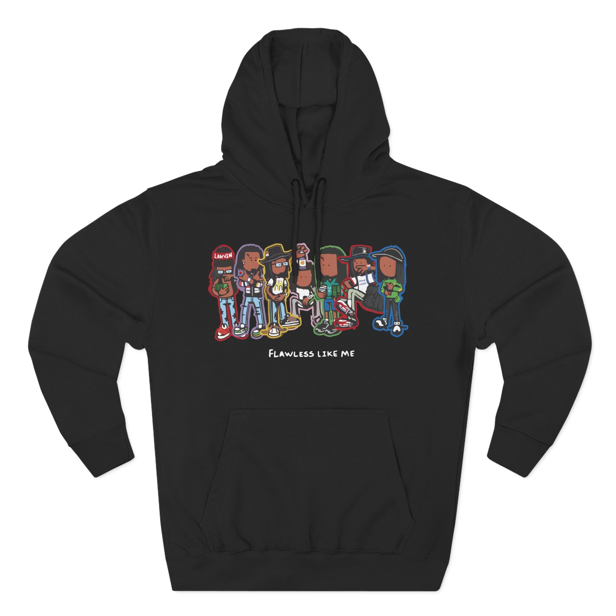 Lucki Flawless Like Me Three-Panel Fleece Hoodie
