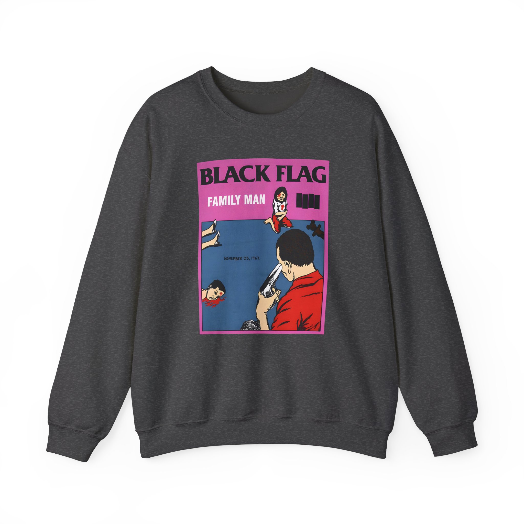Black Flag Family Man Unisex Heavy Blendâ„¢ Crewneck Sweatshirt