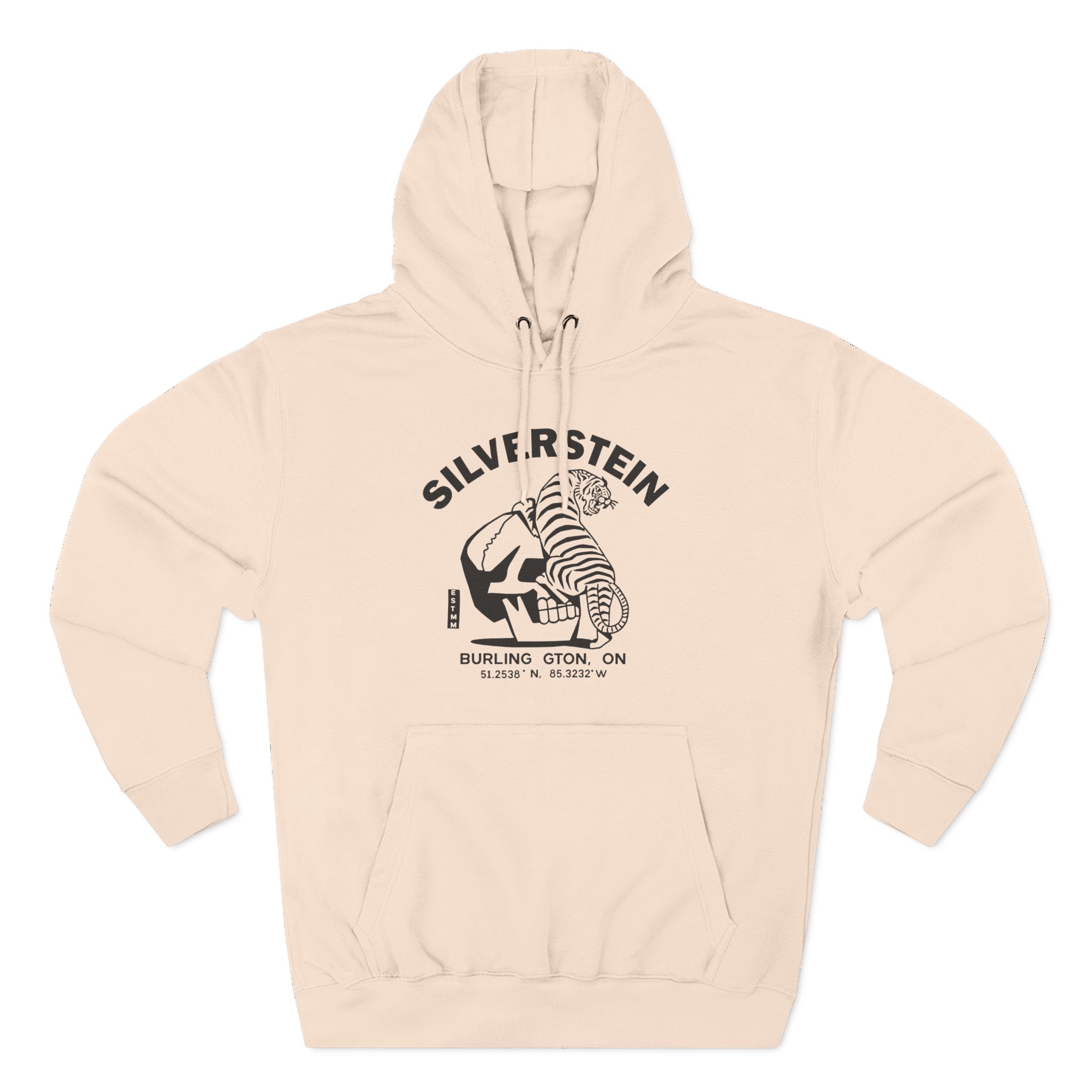Silverstein Tiger Skull Three-Panel Fleece Hoodie