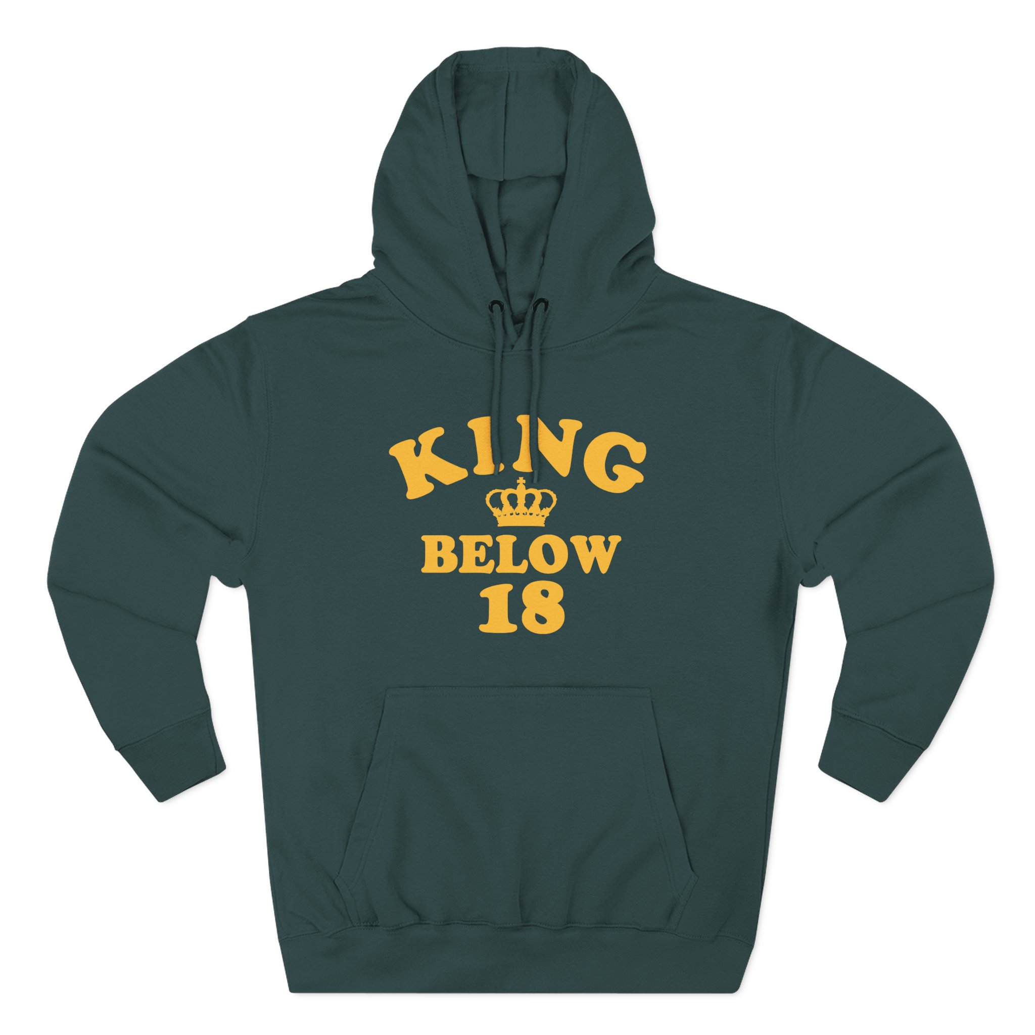 Ymh King Below 18 Toddler Three-Panel Fleece Hoodie