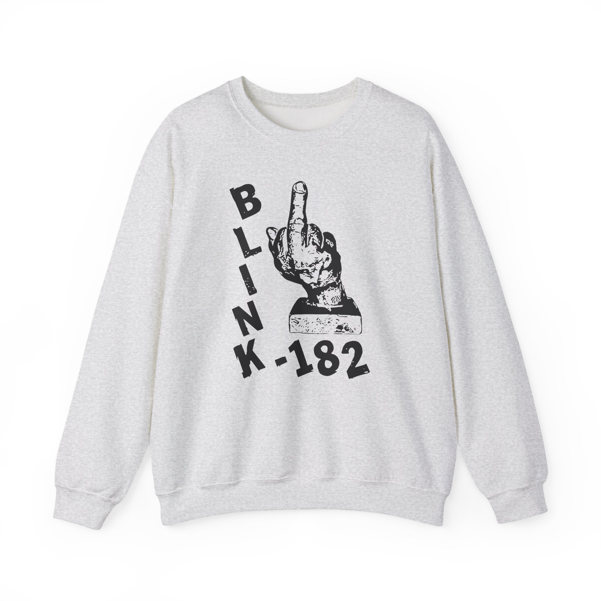 Blink 182 Pink Middle Finger Unisex Heavy Blendâ„¢ Crewneck Sweatshirt