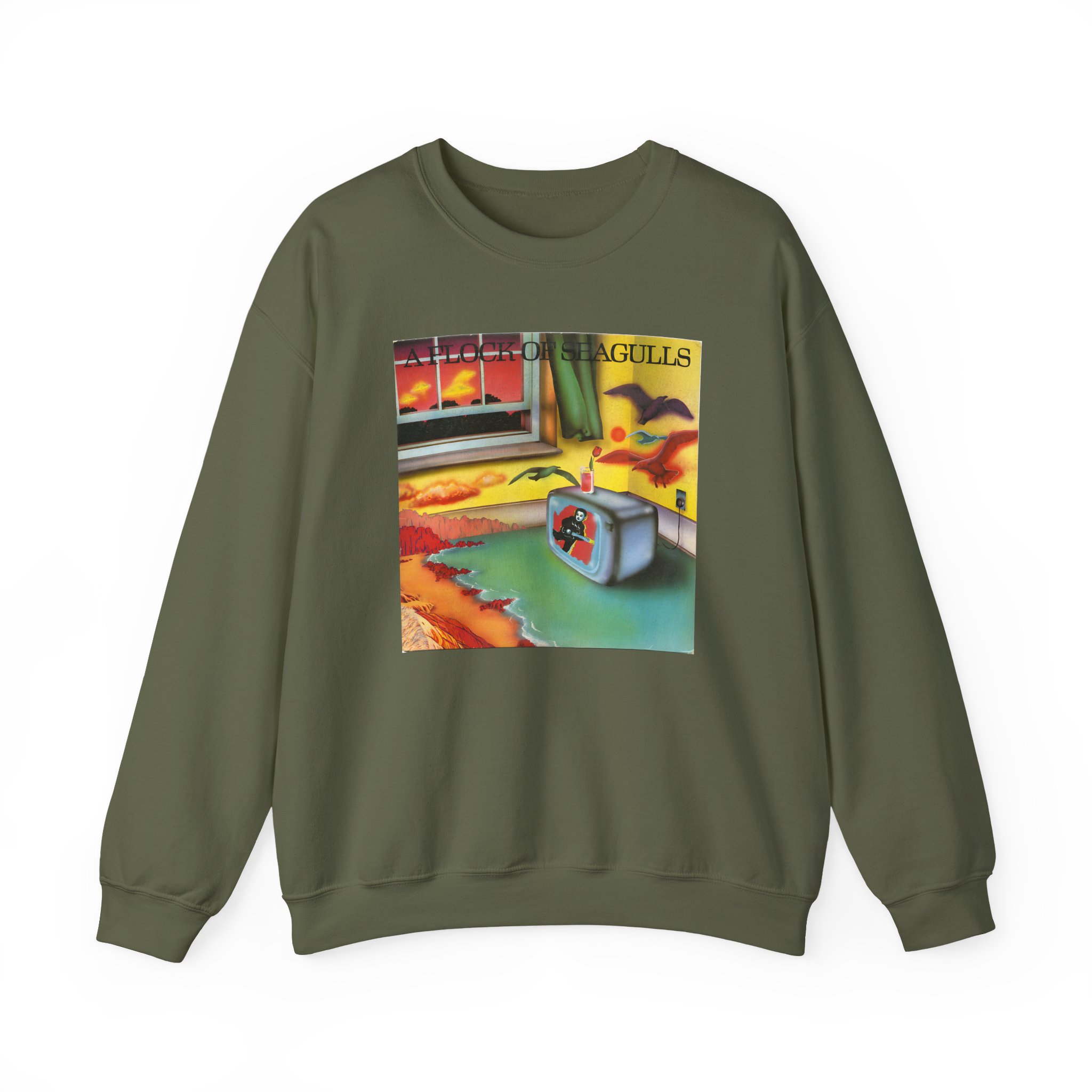 A Flock of Seagulls Original Album Cover Unisex Heavy Blendâ„¢ Crewneck Sweatshirt