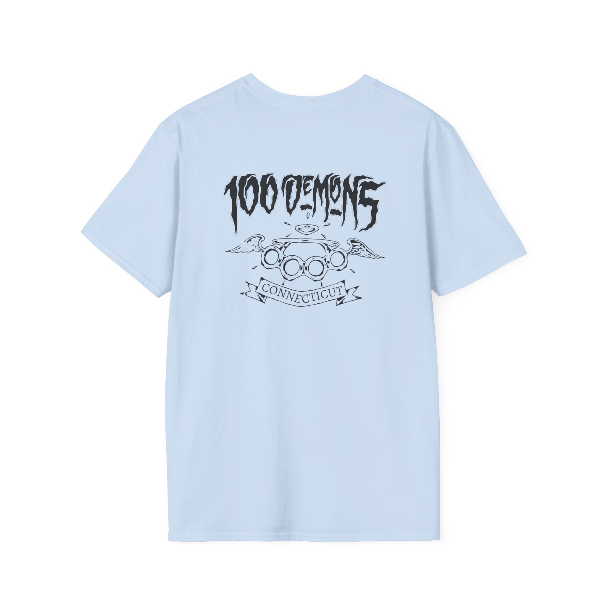 100 Demons Connecticut Hardcore Unisex Softstyle T-Shirt