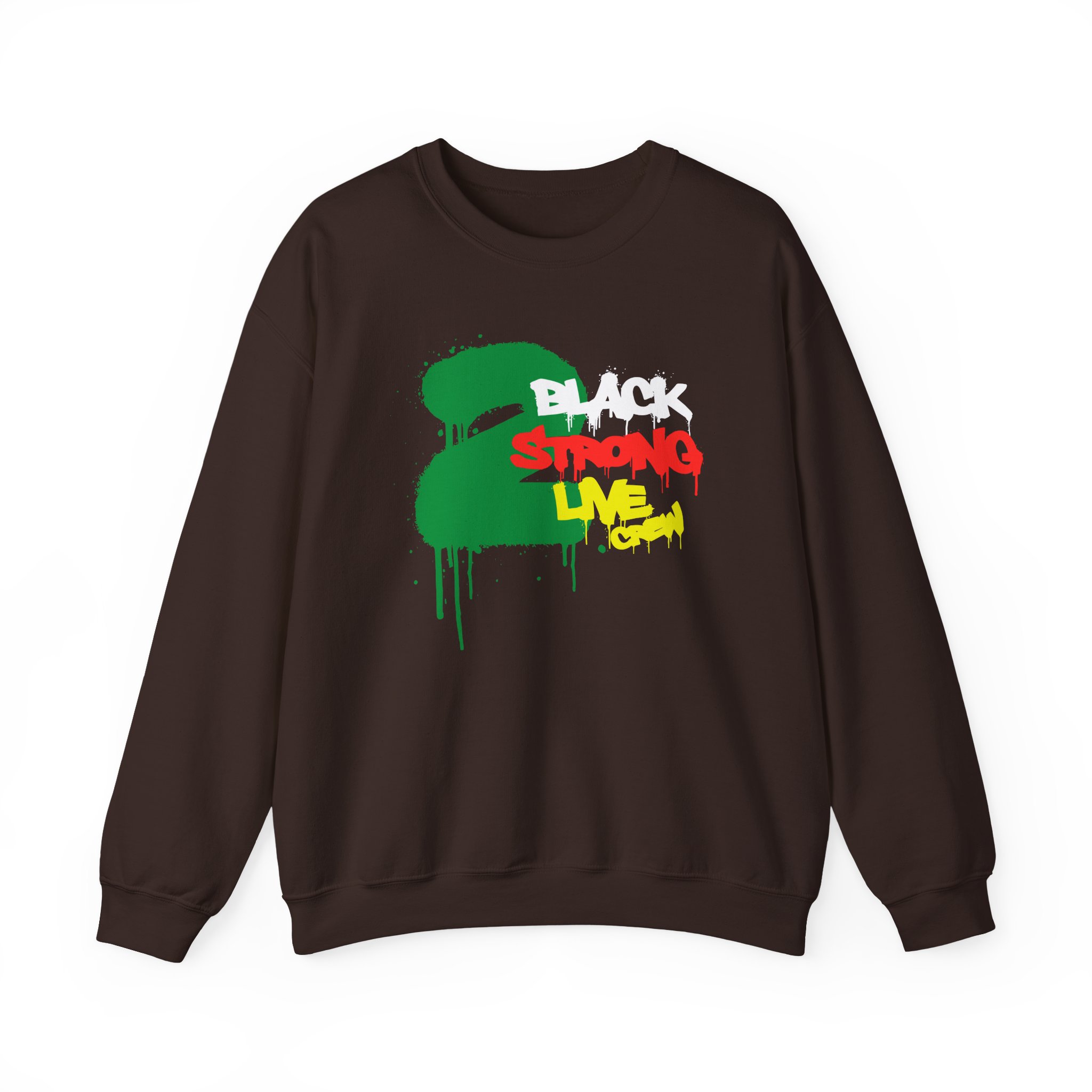 2 Live Crew Black Strong Unisex Heavy Blendâ„¢ Crewneck Sweatshirt