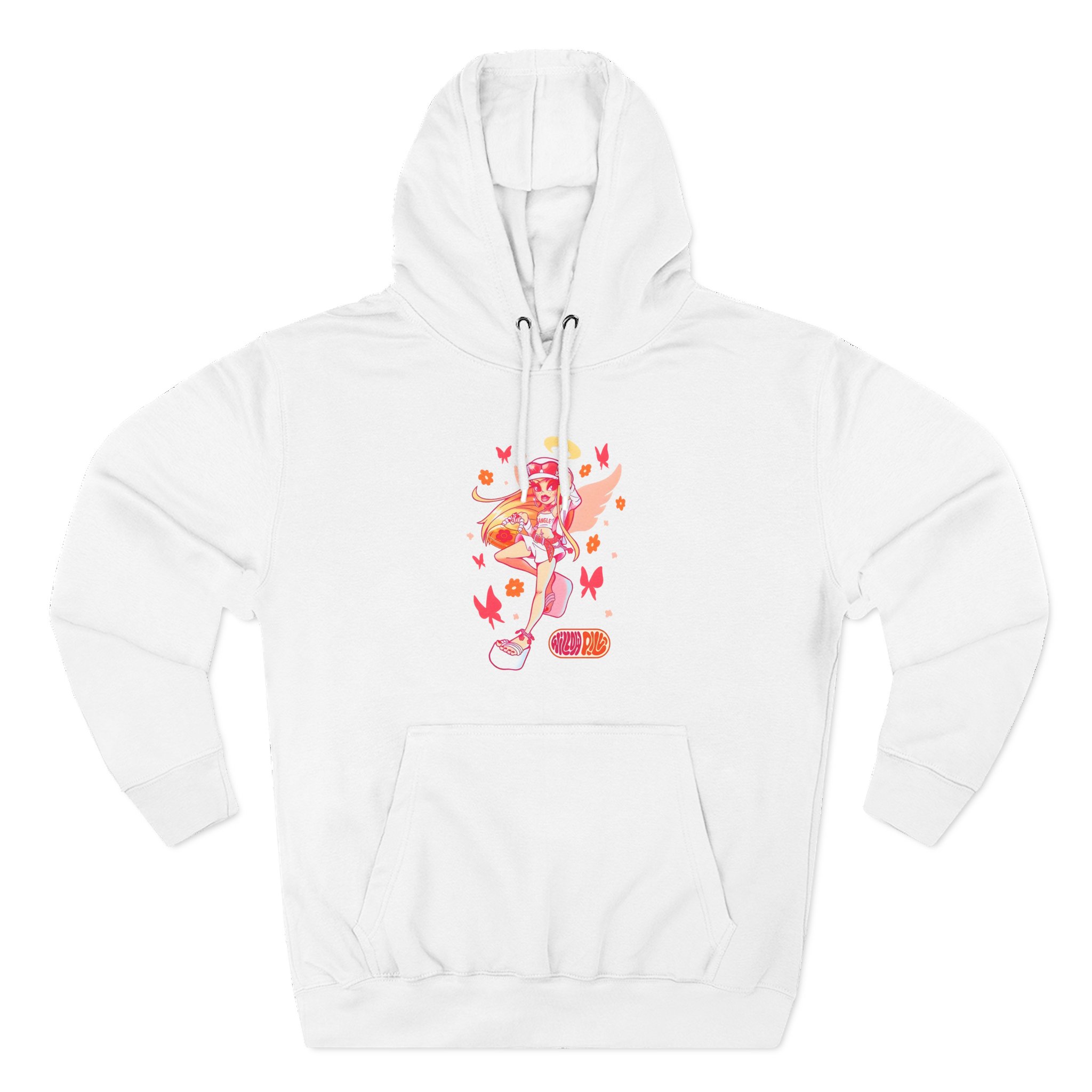 Willow Pill Angle Three-Panel Fleece Hoodie