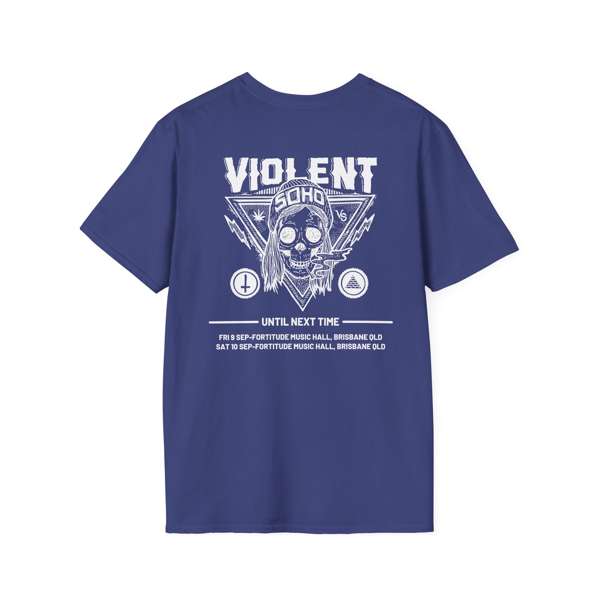 Violent Soho Until Next Time Blazin' Skull Unisex Softstyle T-Shirt